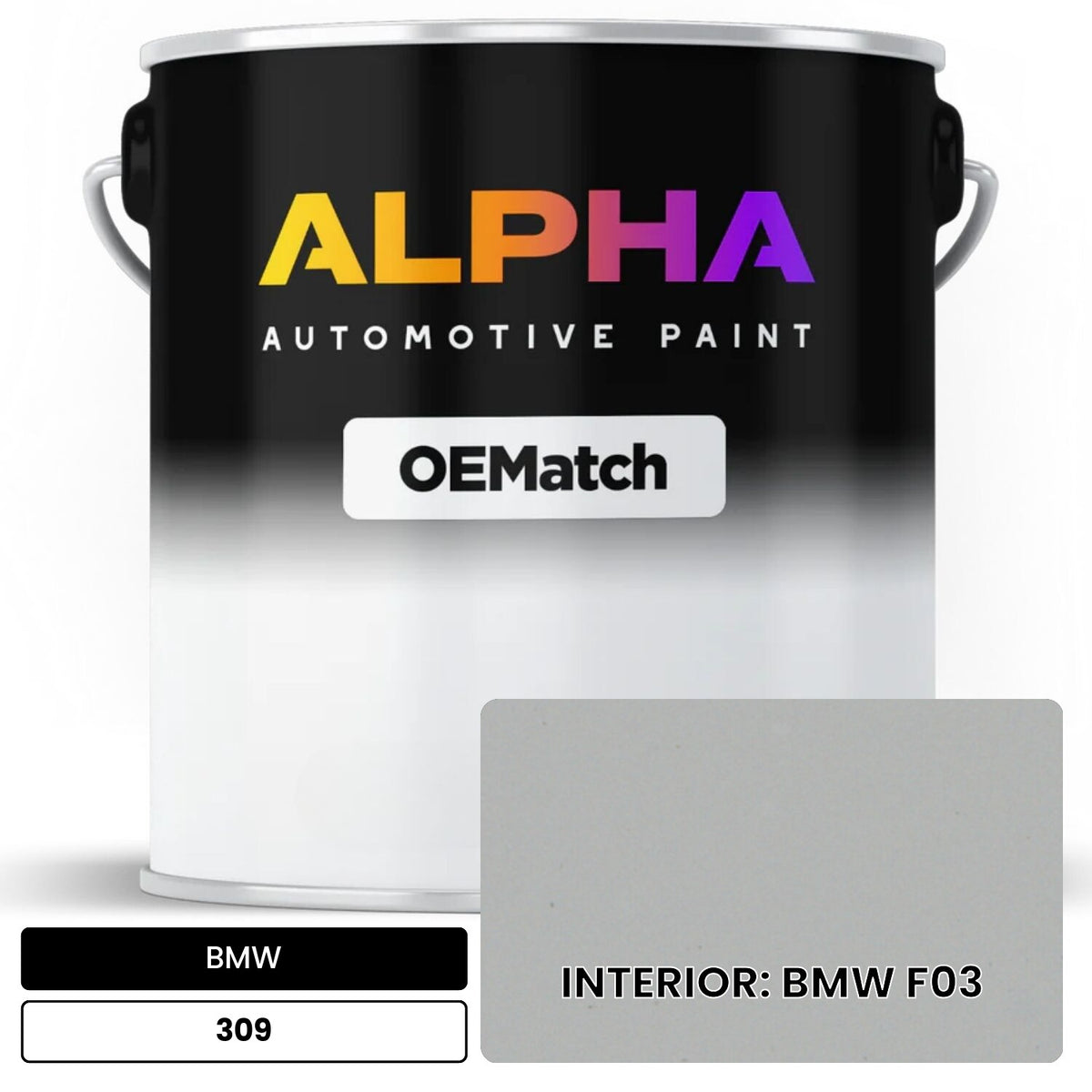 BMW INTERIOR: BMW F03 309 OEMatch Basecoat