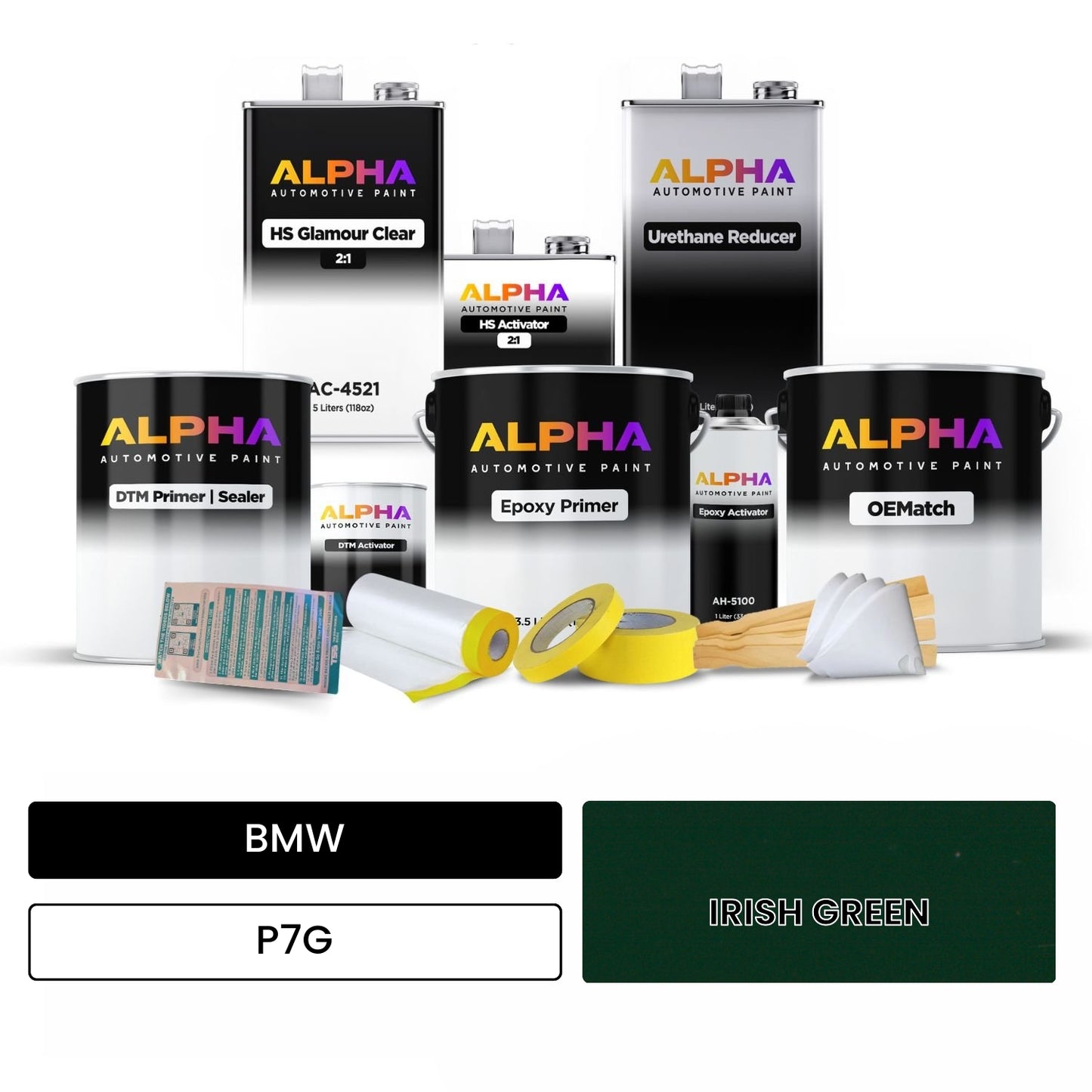 BMW IRISH GREEN P7G OEMatch Vehicle Paint Kit