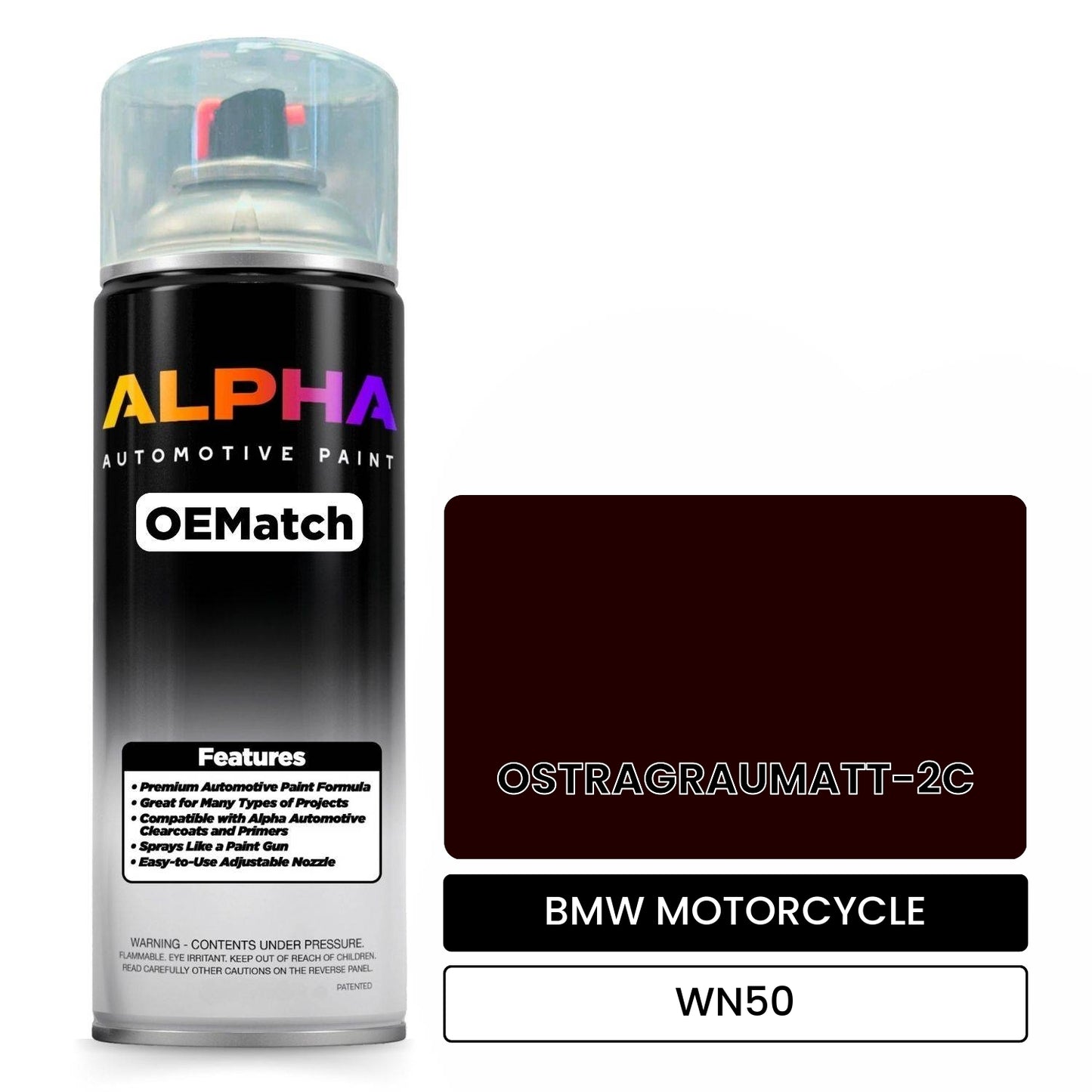 BMW MOTORCYCLE OSTRAGRAUMATT-2C WN50 OEMatch Spraycan
