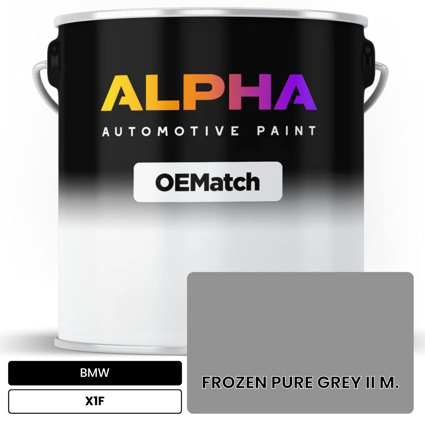 BMW FROZEN PURE GREY II M. X1F OEMatch Basecoat