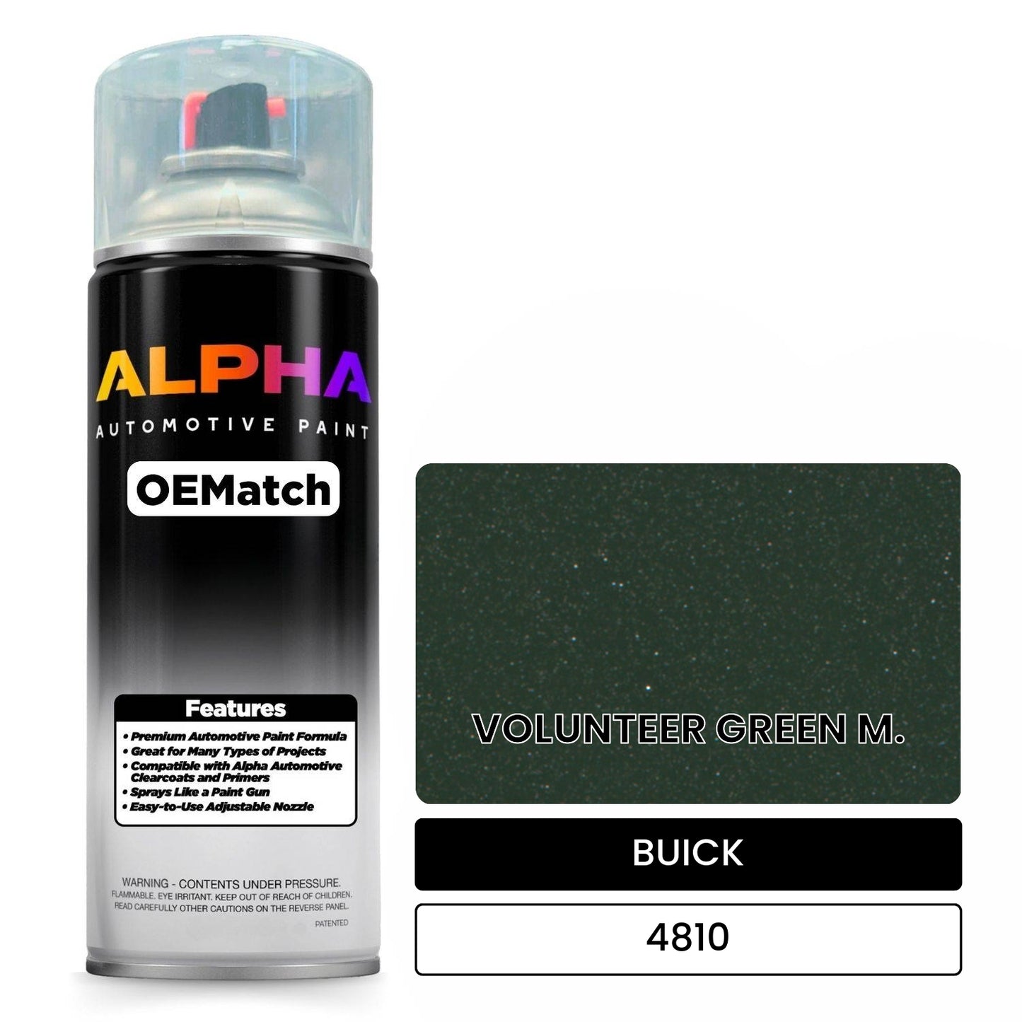BUICK VOLUNTEER GREEN M. 4810 OEMatch Spraycan