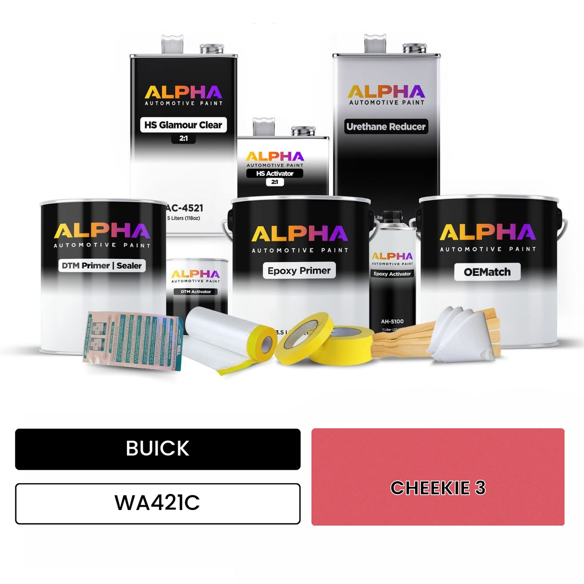 BUICK CHEEKIE 3 WA421C OEMatch Vehicle Paint Kit