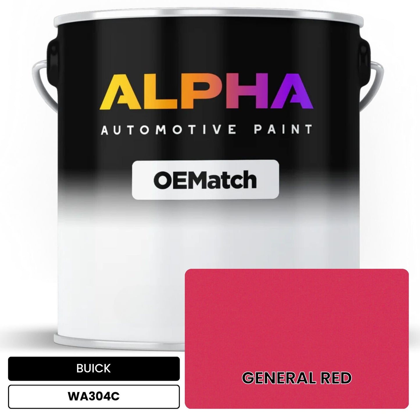 BUICK GENERAL RED WA304C OEMatch Basecoat