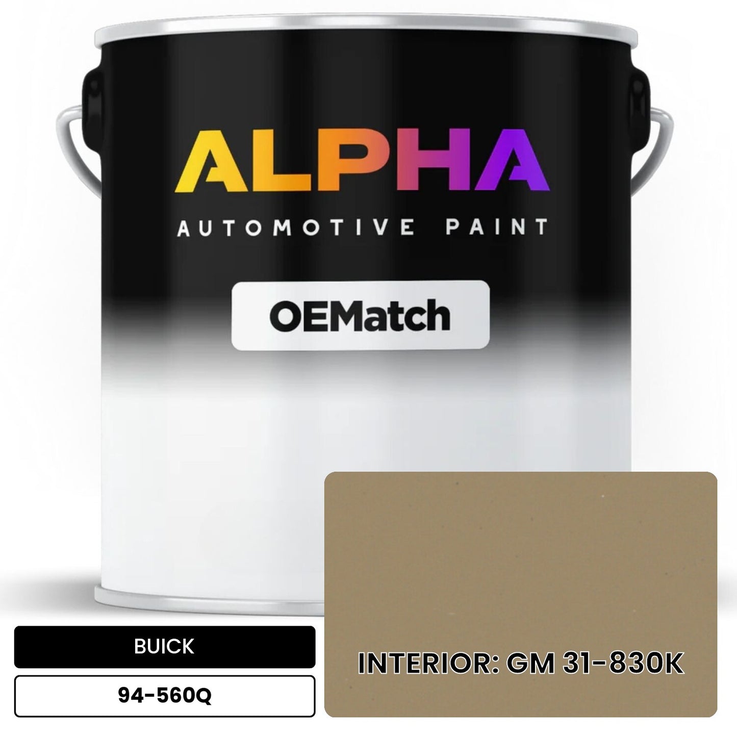 BUICK INTERIOR: GM 31-830K 94-560Q OEMatch Basecoat