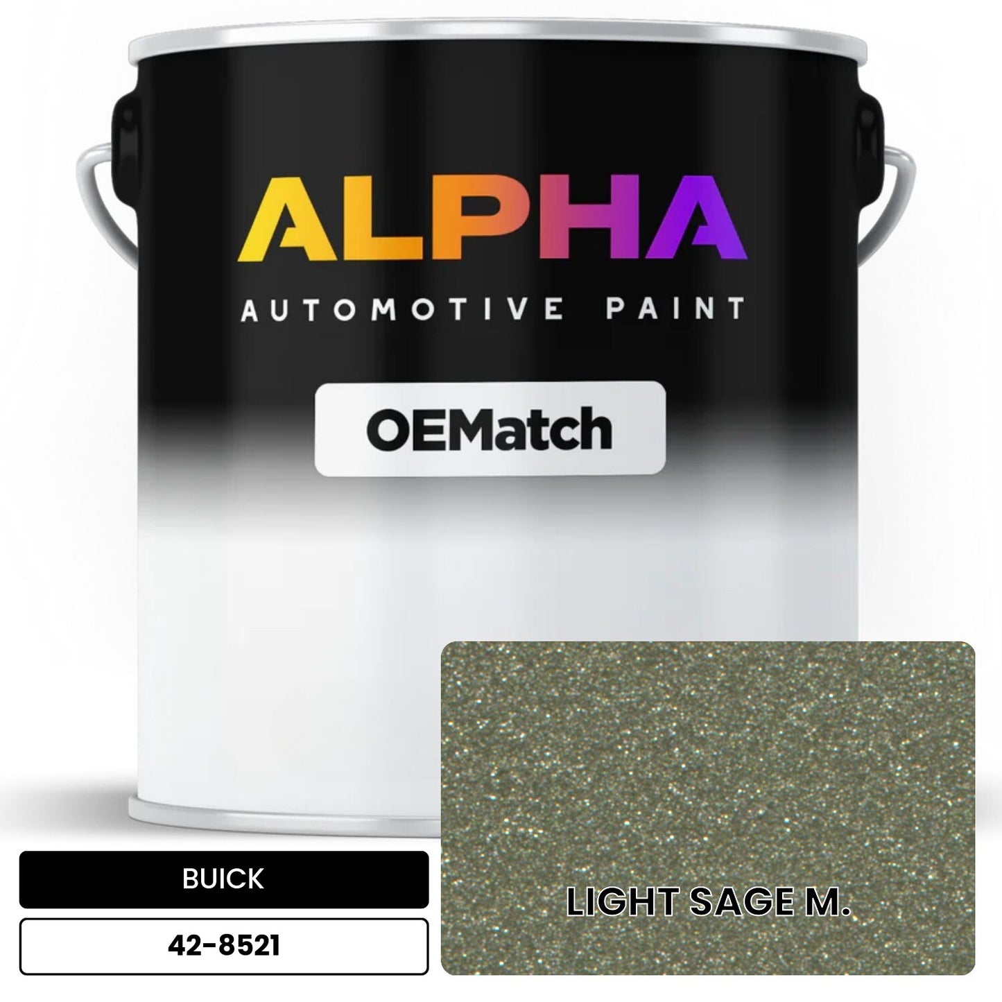 BUICK LIGHT SAGE M. 42-8521 OEMatch Basecoat