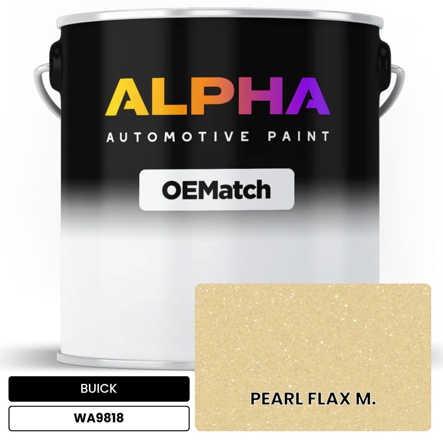 BUICK PEARL FLAX M. WA9818 OEMatch Basecoat