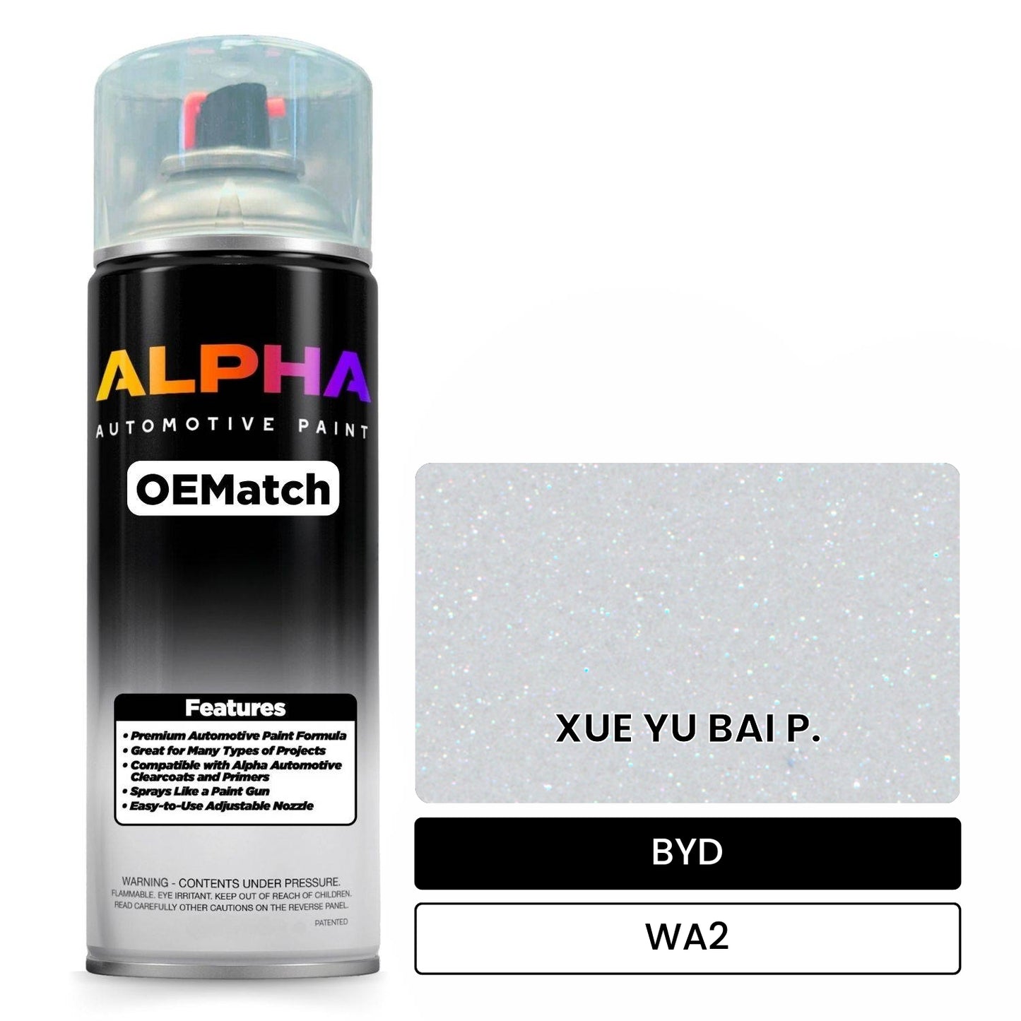 BYD XUE YU BAI P. WA2 OEMatch Spraycan