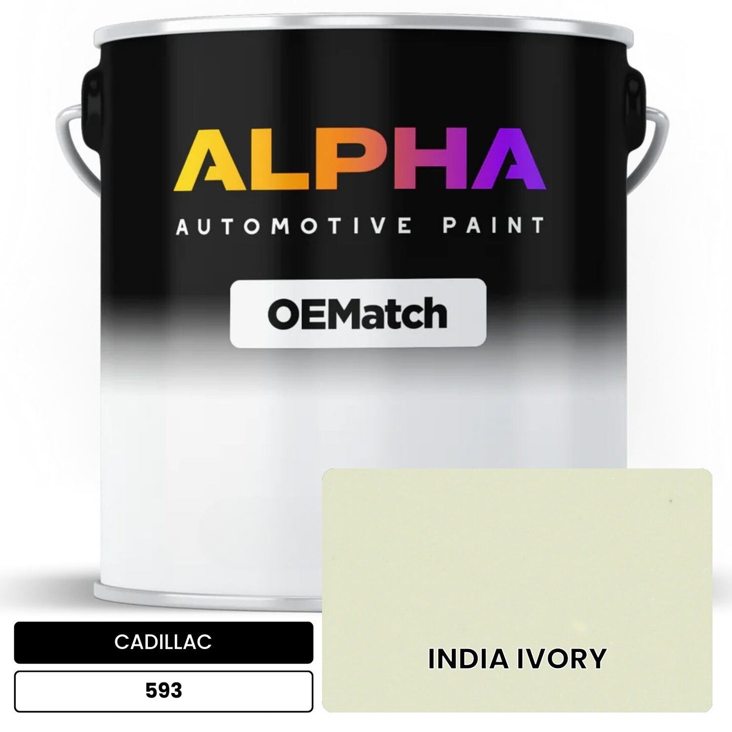CADILLAC INDIA IVORY 593 OEMatch Basecoat
