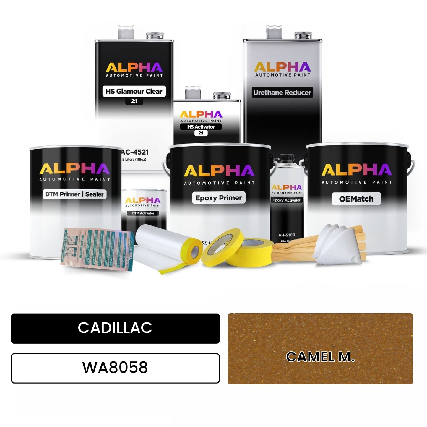 CADILLAC CAMEL M. WA8058 OEMatch Vehicle Paint Kit