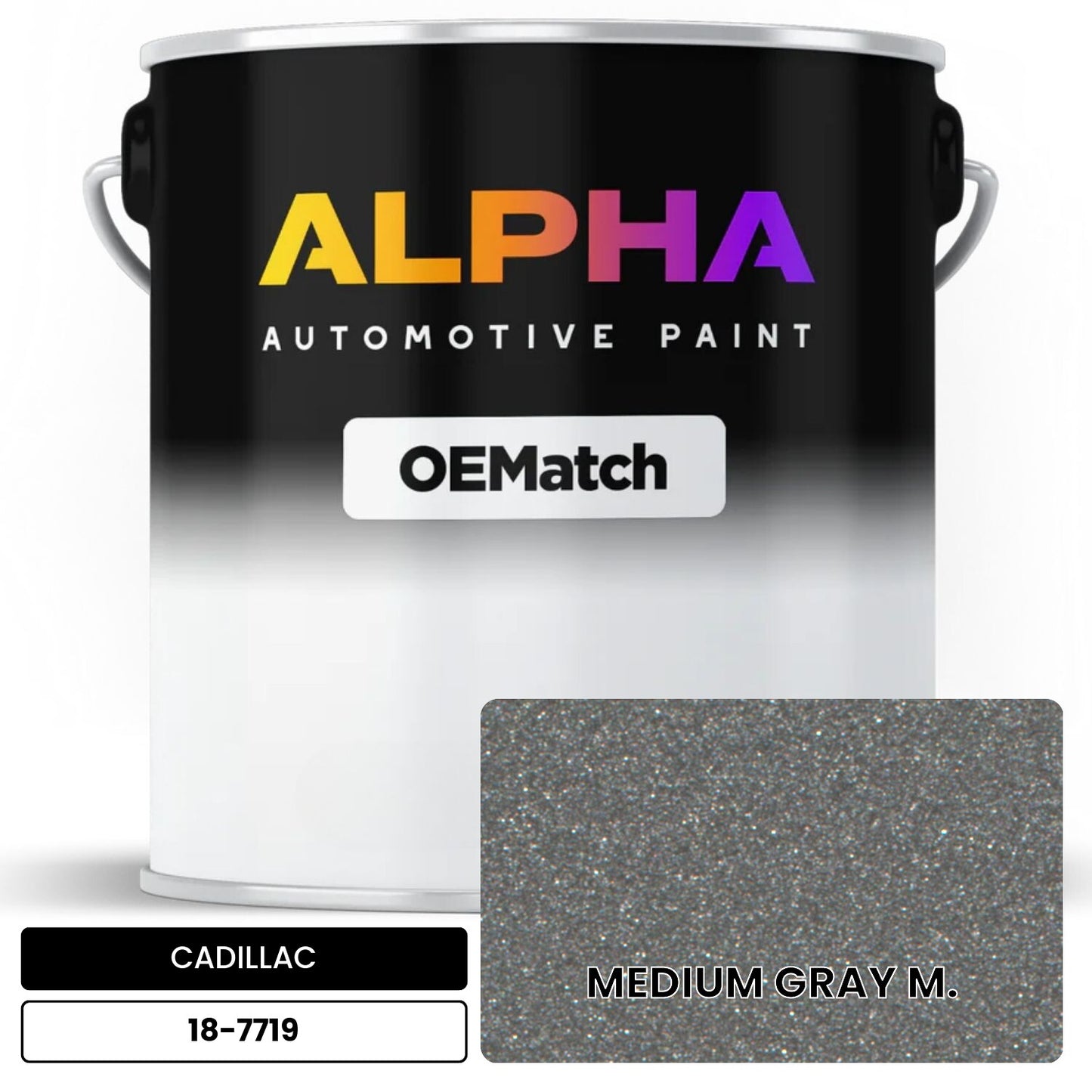 CADILLAC MEDIUM GRAY M. 18-7719 OEMatch Basecoat