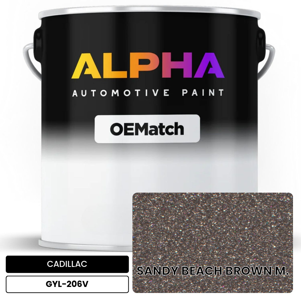 CADILLAC SANDY BEACH BROWN M. GYL-206V OEMatch Basecoat