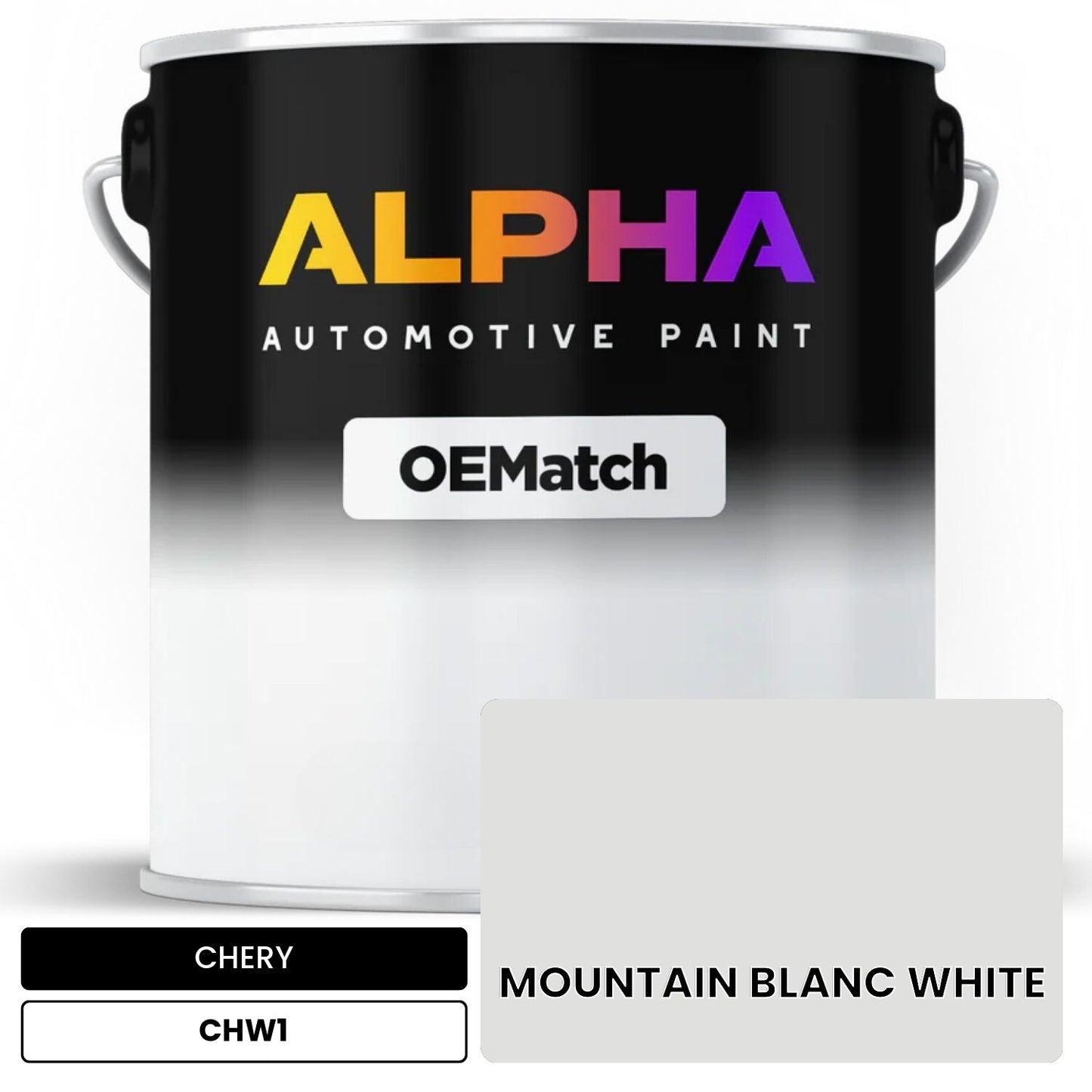 CHERY MOUNTAIN BLANC WHITE CHW1 OEMatch Basecoat