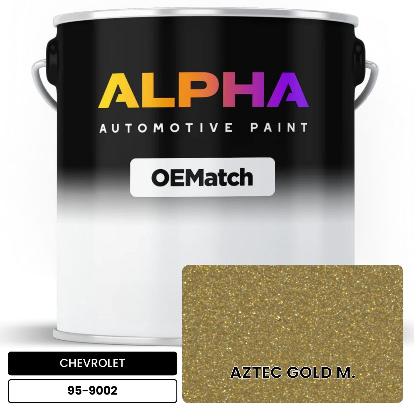 CHEVROLET AZTEC GOLD M. 95-9002 OEMatch Basecoat