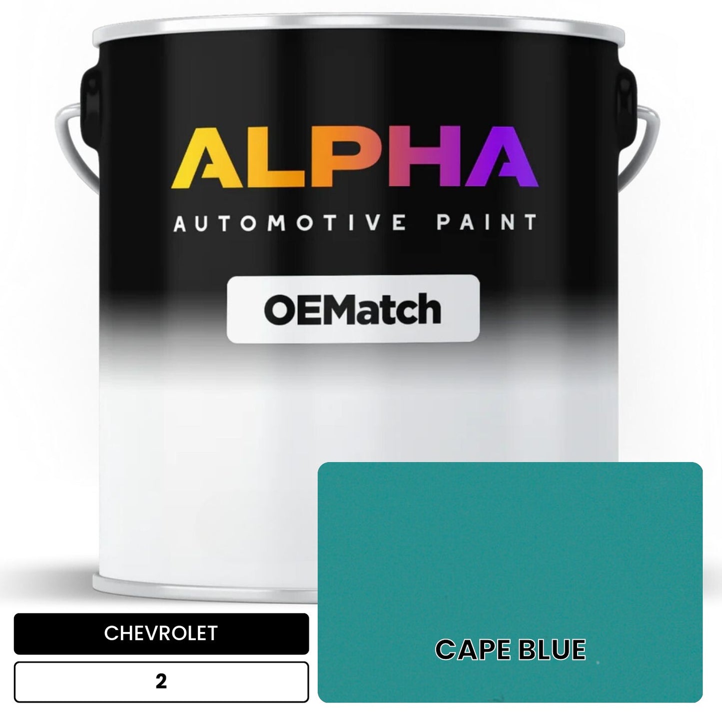 CHEVROLET CAPE BLUE 2 OEMatch Basecoat