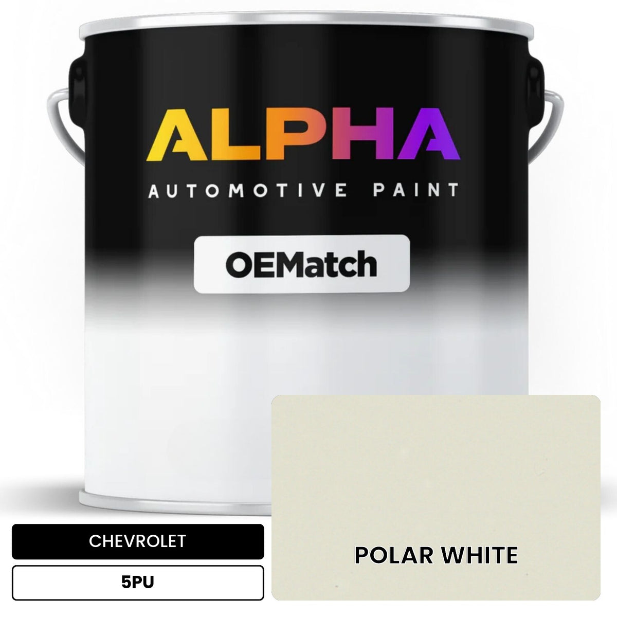 CHEVROLET POLAR WHITE 5PU OEMatch Basecoat