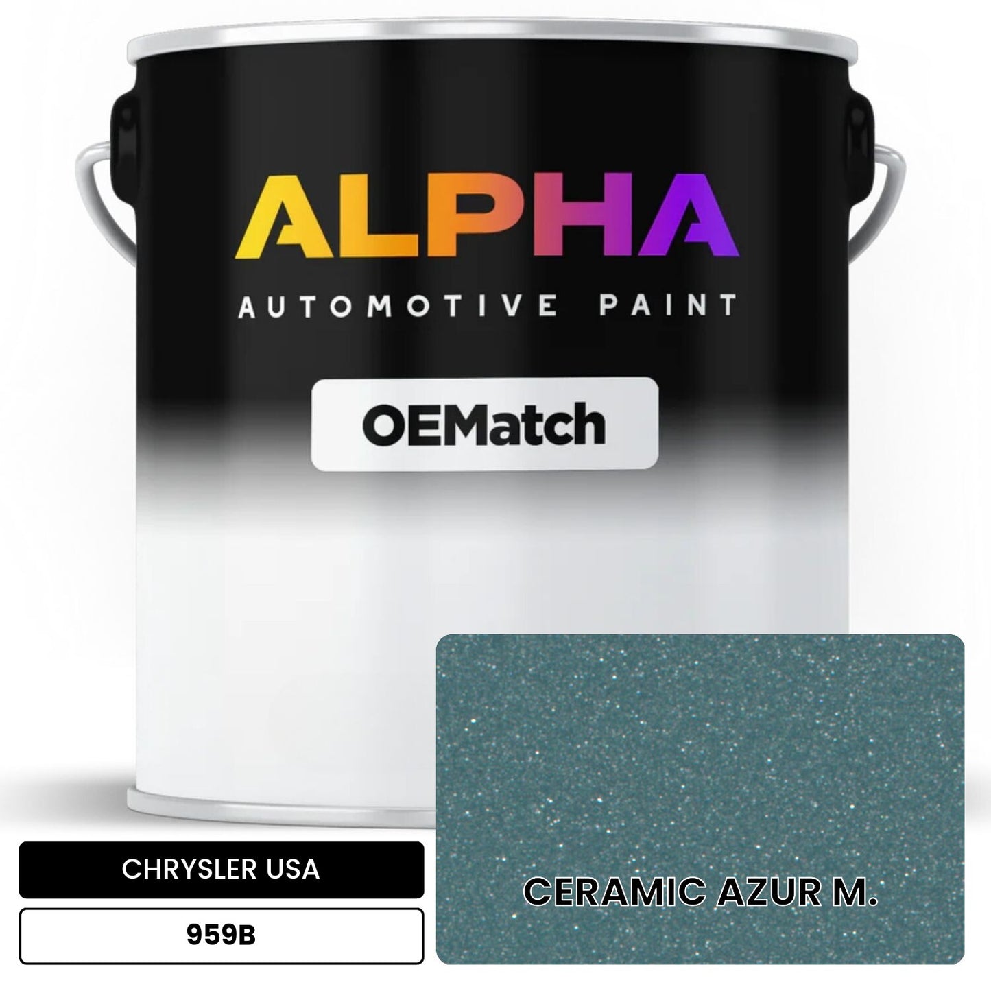 CHRYSLER USA CERAMIC AZUR M. 959B OEMatch Basecoat
