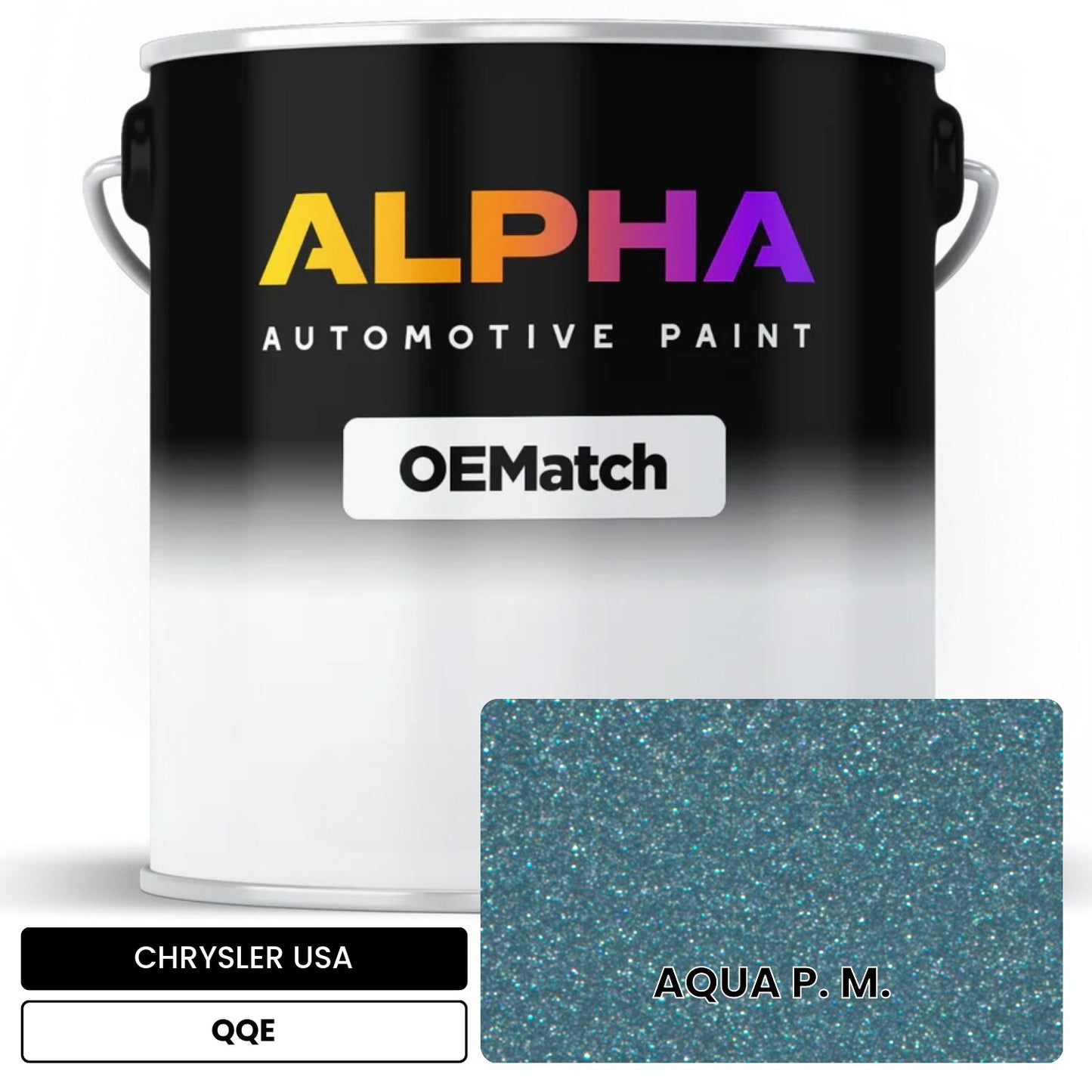 CHRYSLER USA AQUA P. M. QQE OEMatch Basecoat