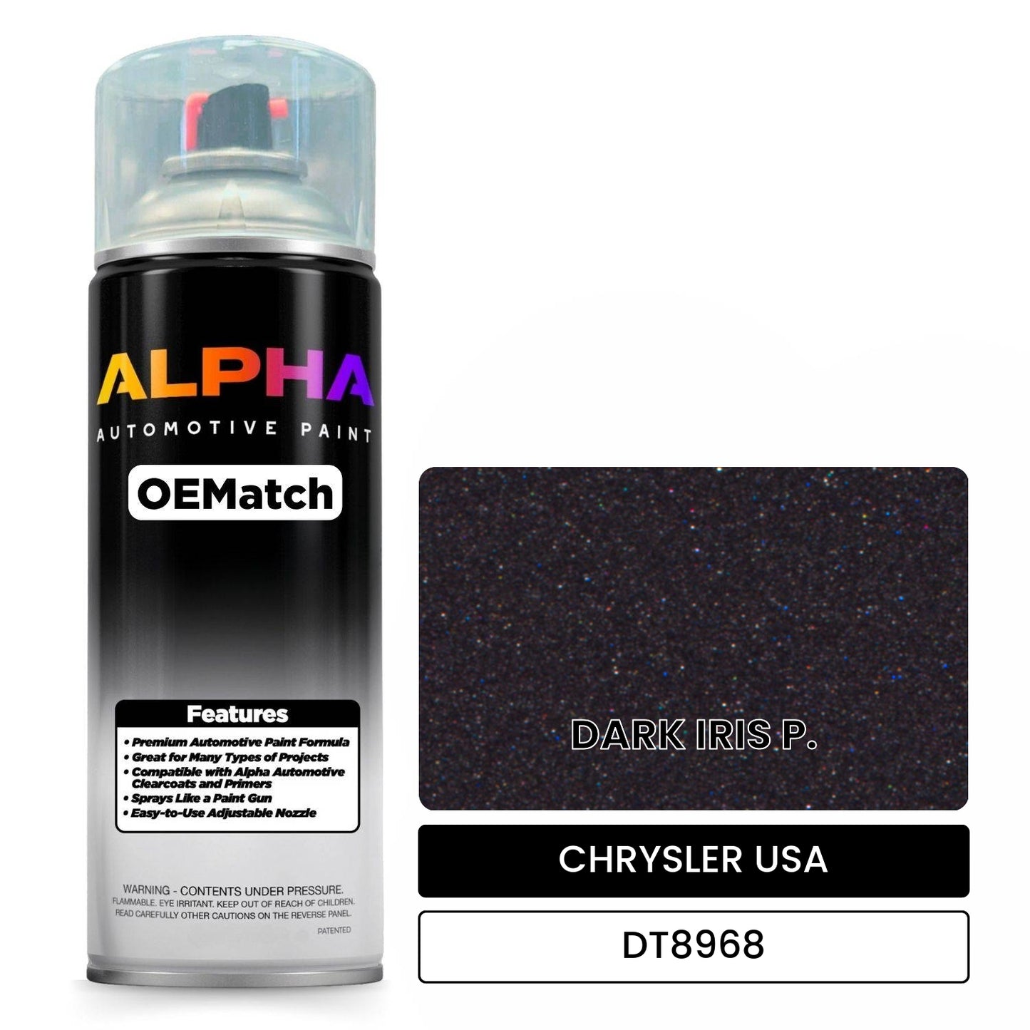 CHRYSLER USA DARK IRIS P. DT8968 OEMatch Spraycan