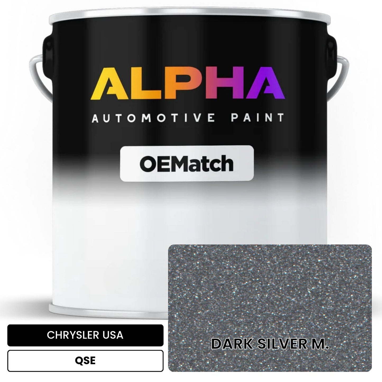 CHRYSLER USA DARK SILVER M. QSE OEMatch Basecoat