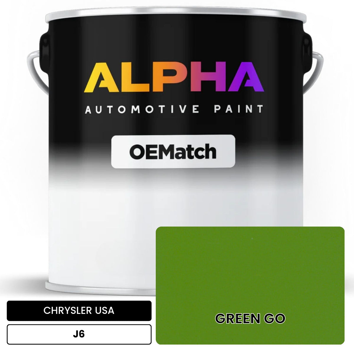 CHRYSLER USA GREEN GO J6 OEMatch Basecoat