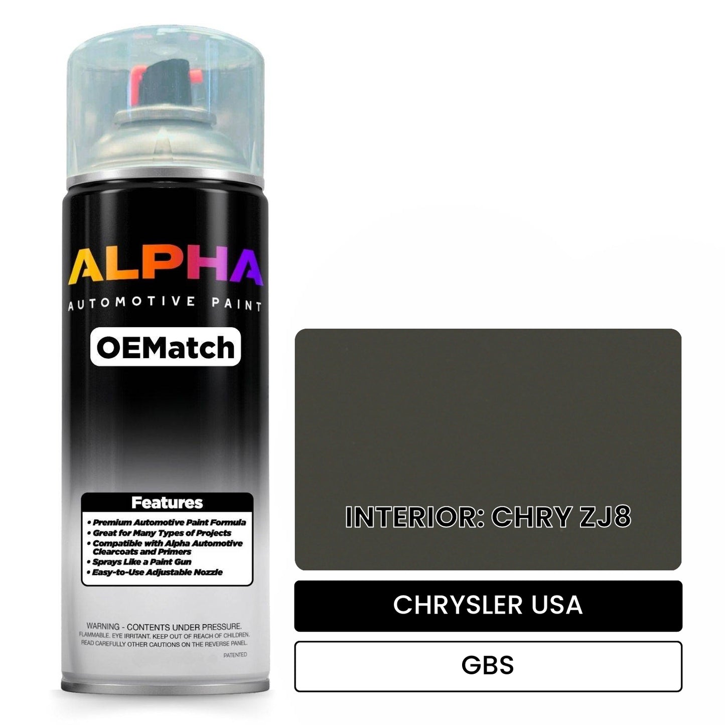 CHRYSLER USA INTERIOR: CHRY ZJ8 GBS OEMatch Spraycan