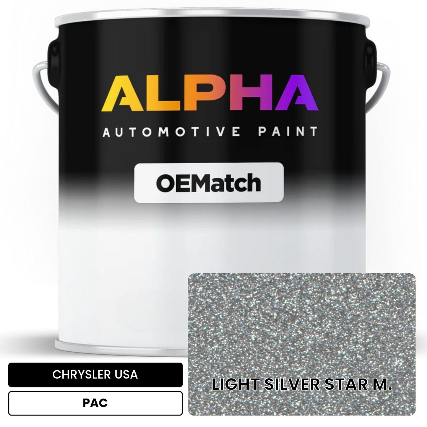 CHRYSLER USA LIGHT SILVER STAR M. PAC OEMatch Basecoat