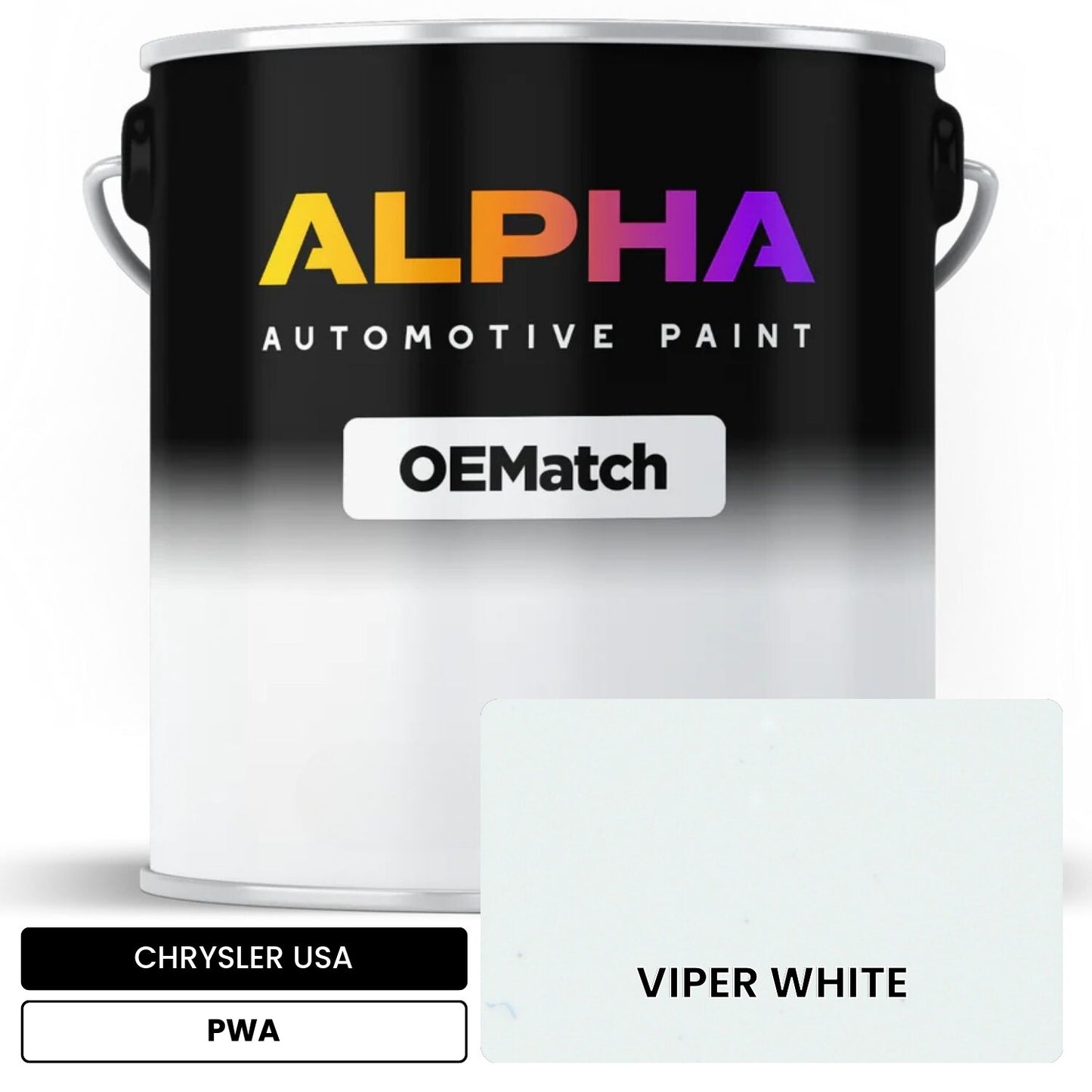 CHRYSLER USA VIPER WHITE PWA OEMatch Basecoat