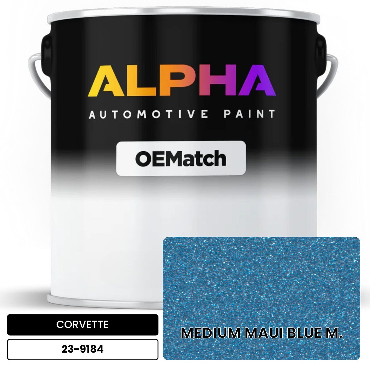 CORVETTE MEDIUM MAUI BLUE M. 23-9184 OEMatch Basecoat
