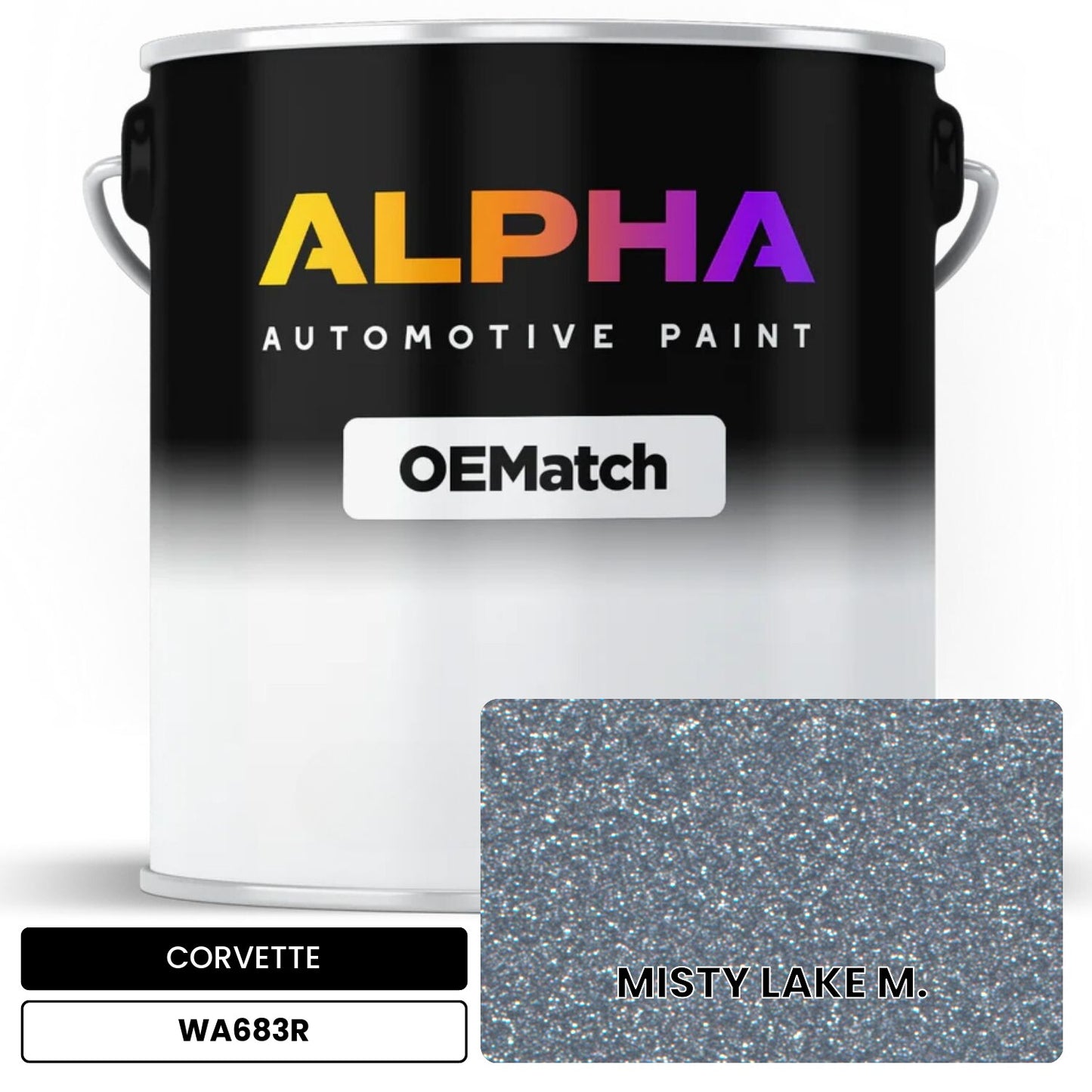 CORVETTE MISTY LAKE M. WA683R OEMatch Basecoat