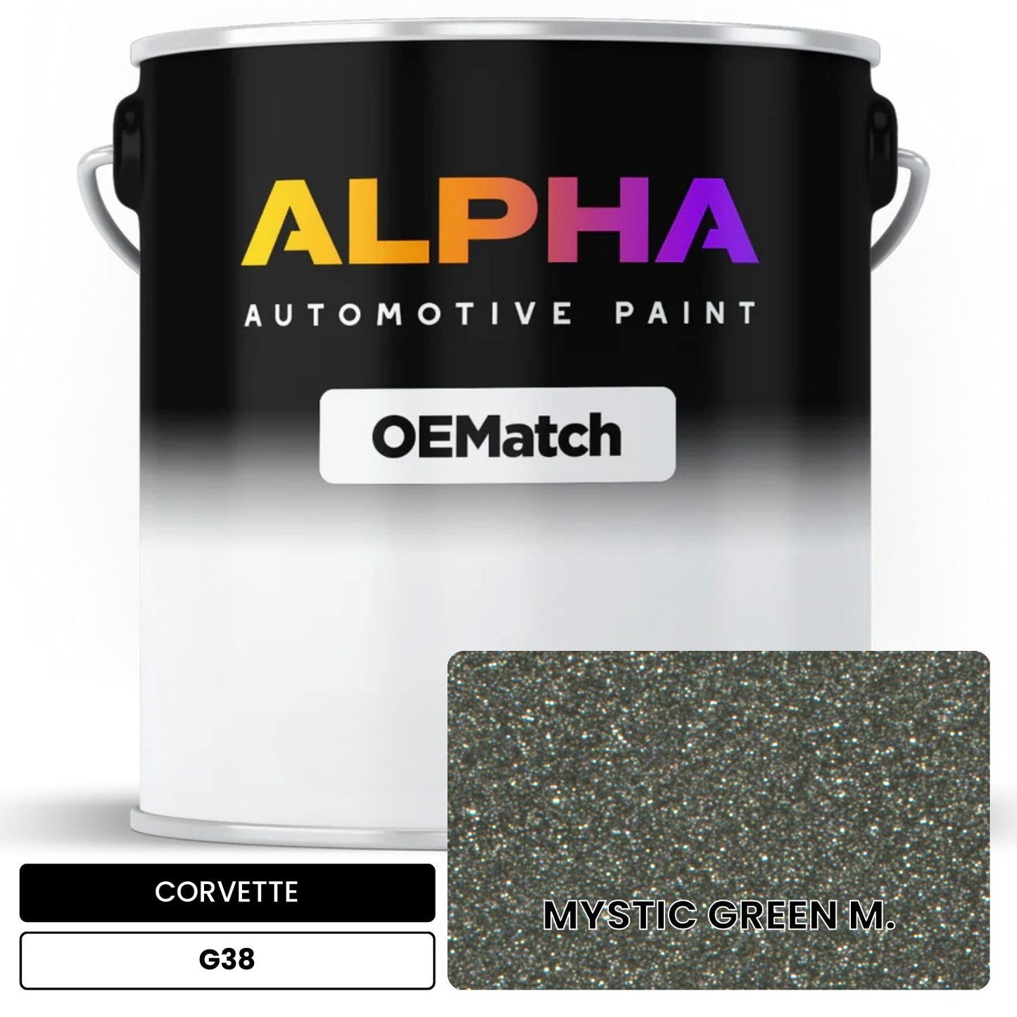 CORVETTE MYSTIC GREEN M. G38 OEMatch Basecoat