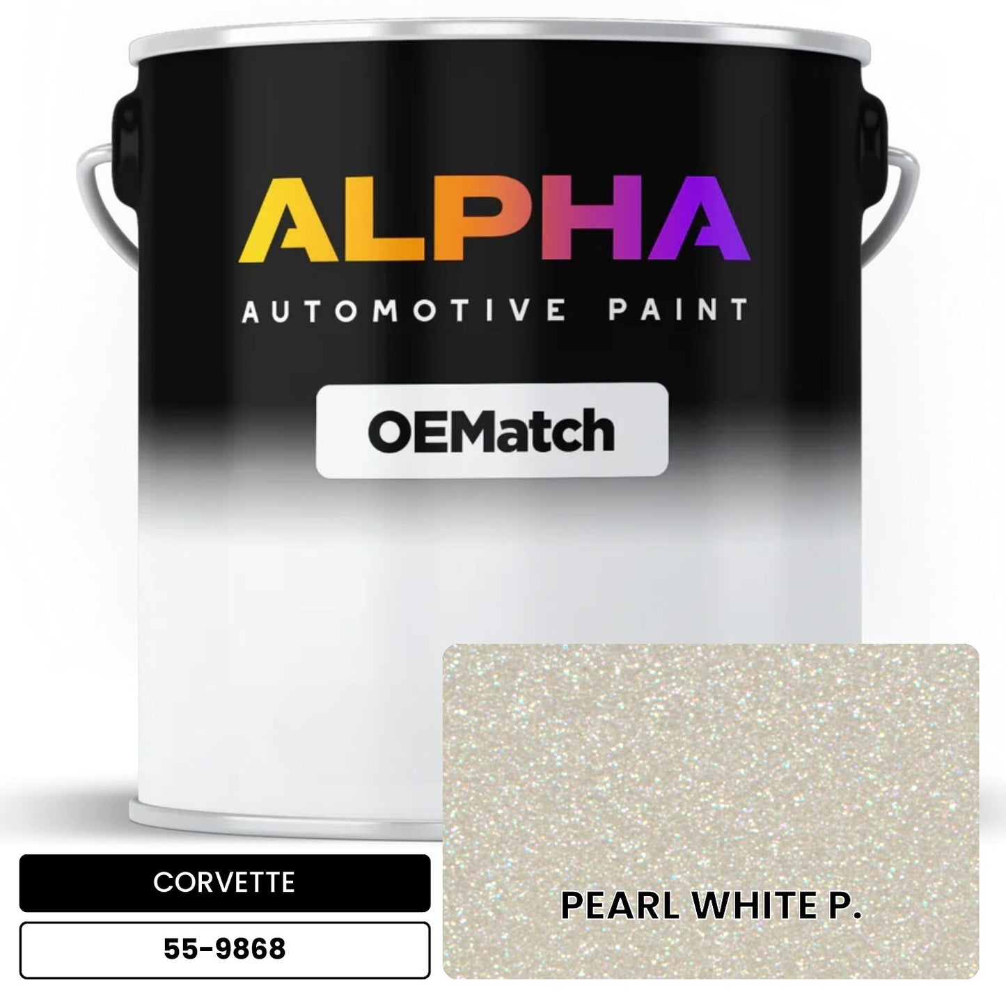 CORVETTE PEARL WHITE P. 55-9868 OEMatch Basecoat