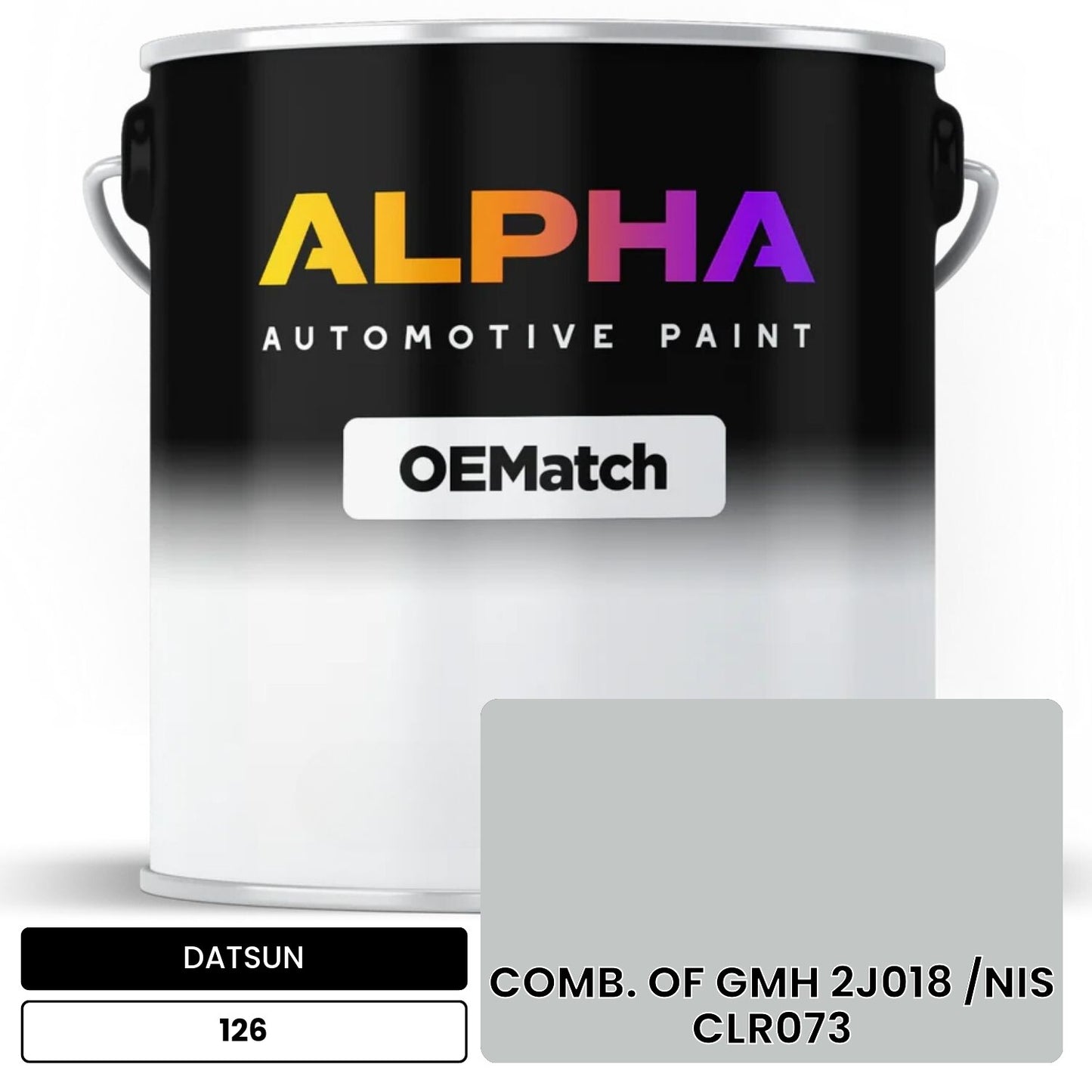 DATSUN COMB. OF GMH 2J018 /NIS CLR073 126 OEMatch Basecoat