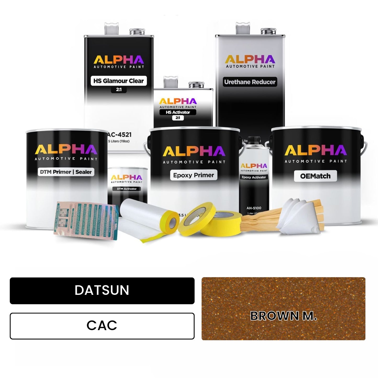 DATSUN BROWN M. CAC OEMatch Vehicle Paint Kit