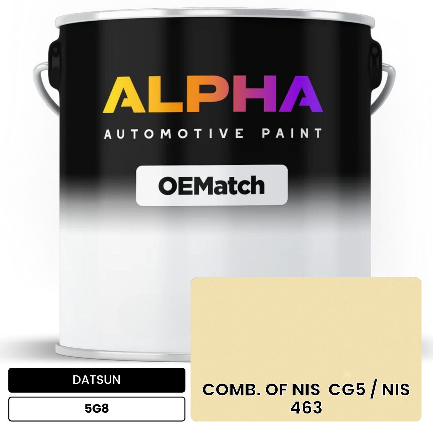 DATSUN COMB. OF NIS CG5 / NIS 463 5G8 OEMatch Basecoat