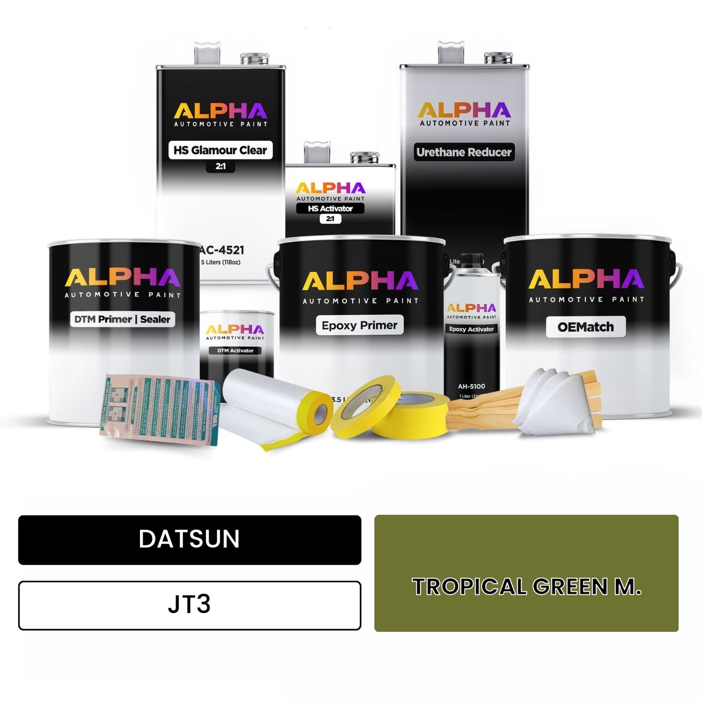 DATSUN TROPICAL GREEN M. JT3 OEMatch Vehicle Paint Kit