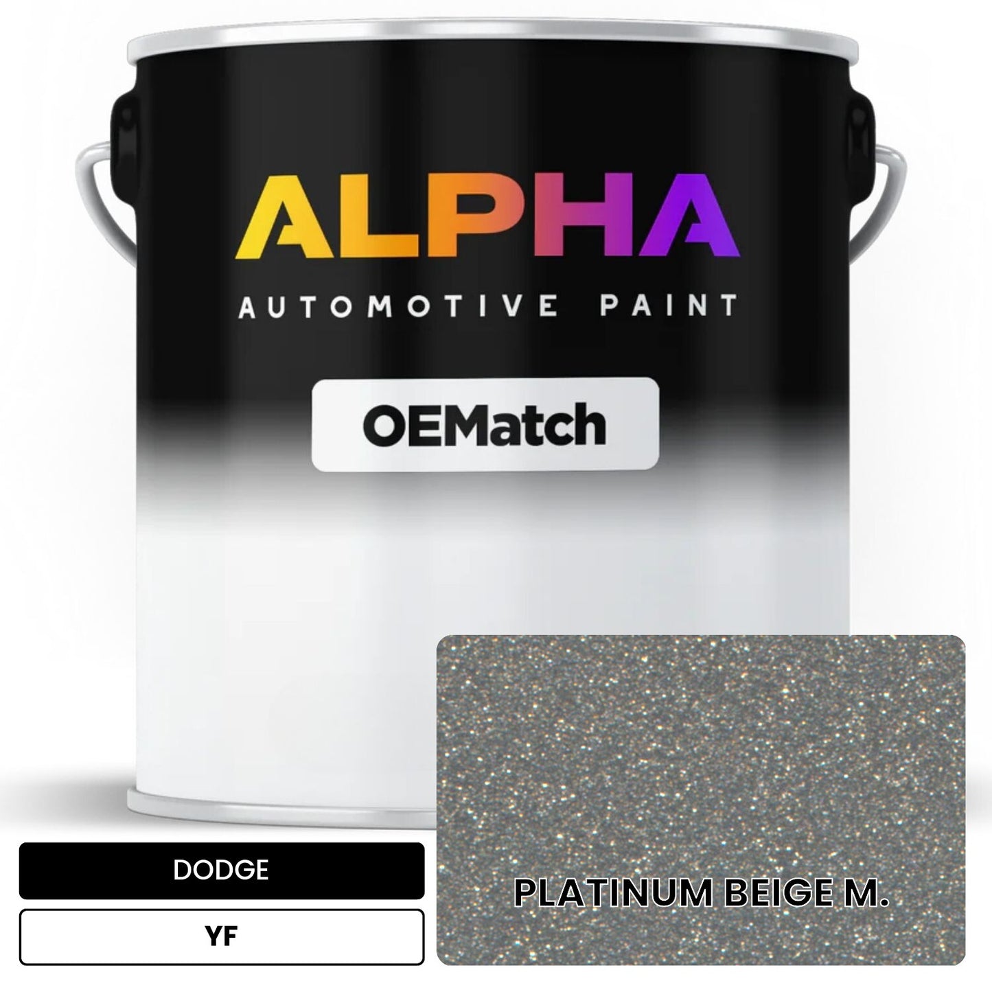 DODGE PLATINUM BEIGE M. YF OEMatch Basecoat