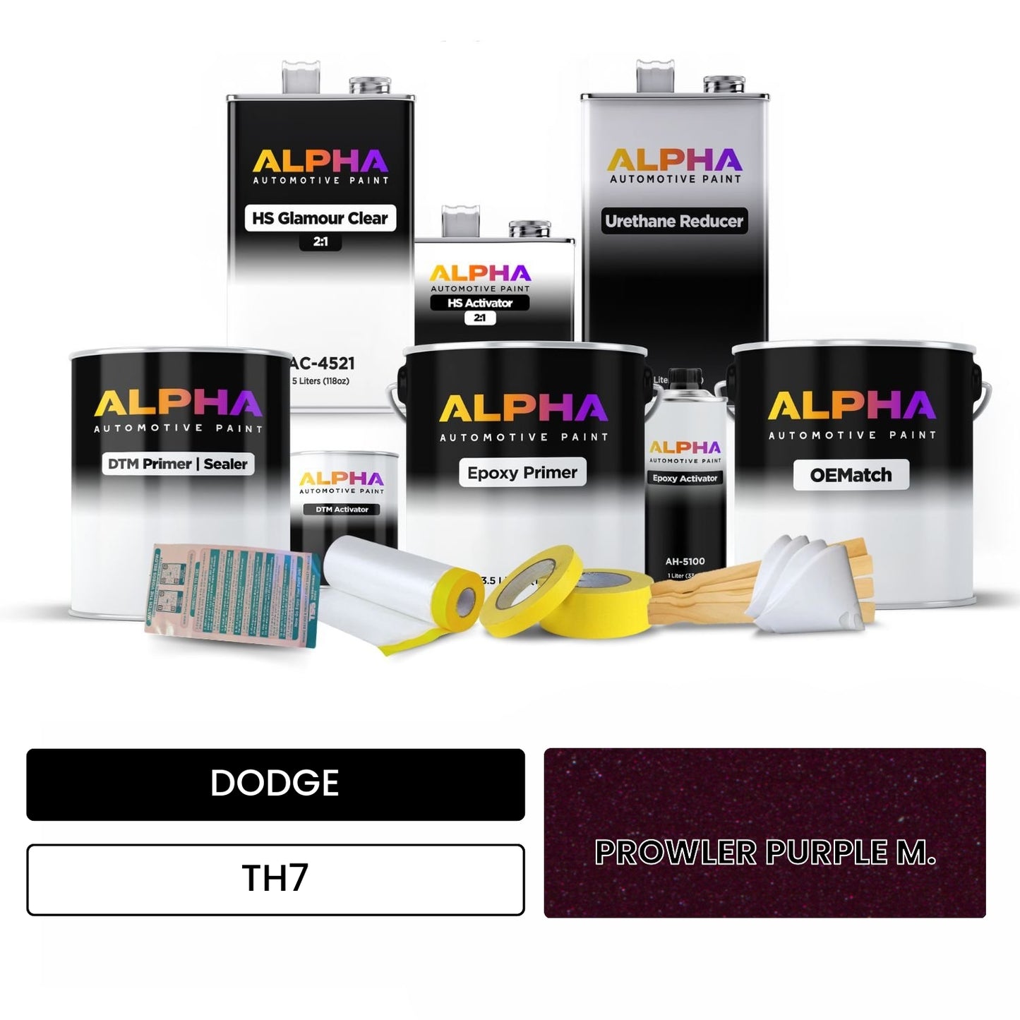 DODGE PROWLER PURPLE M. TH7 OEMatch Vehicle Paint Kit