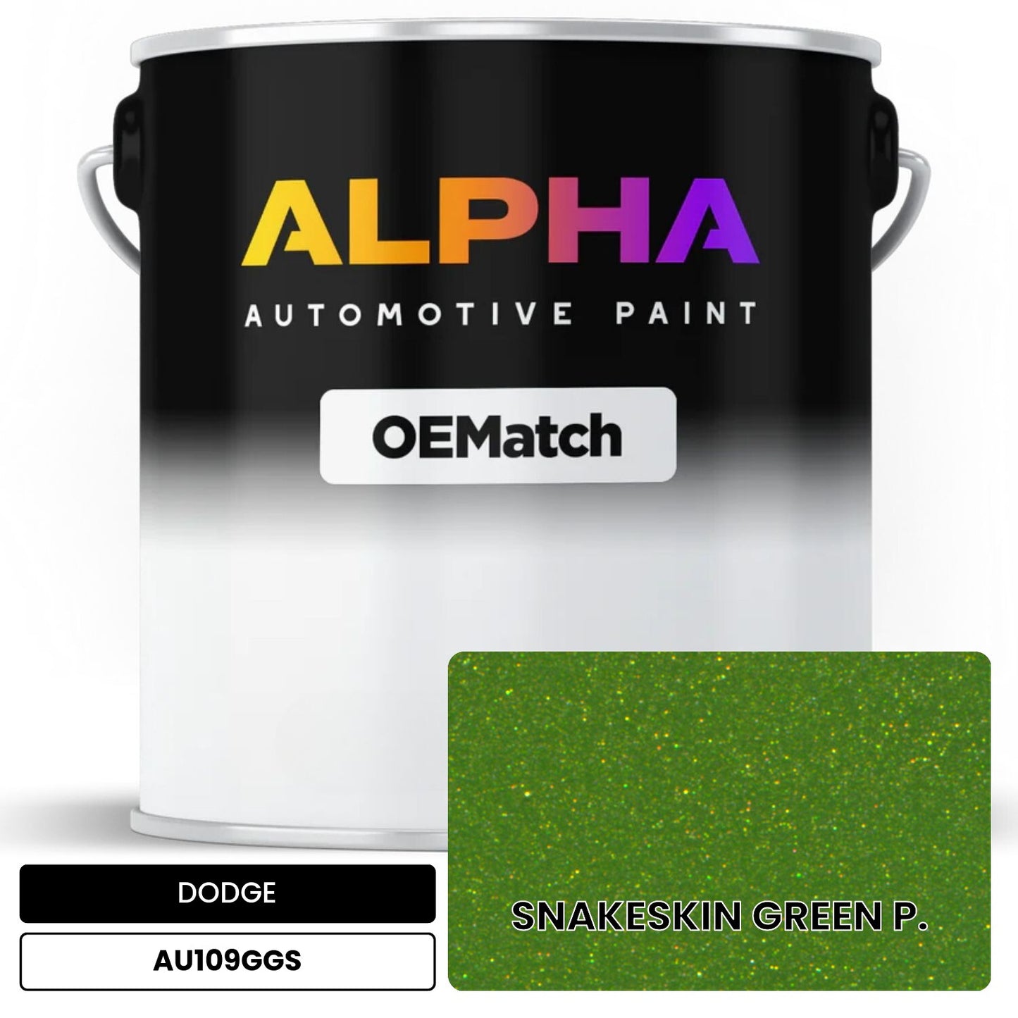 DODGE SNAKESKIN GREEN P. AU109GGS OEMatch Basecoat