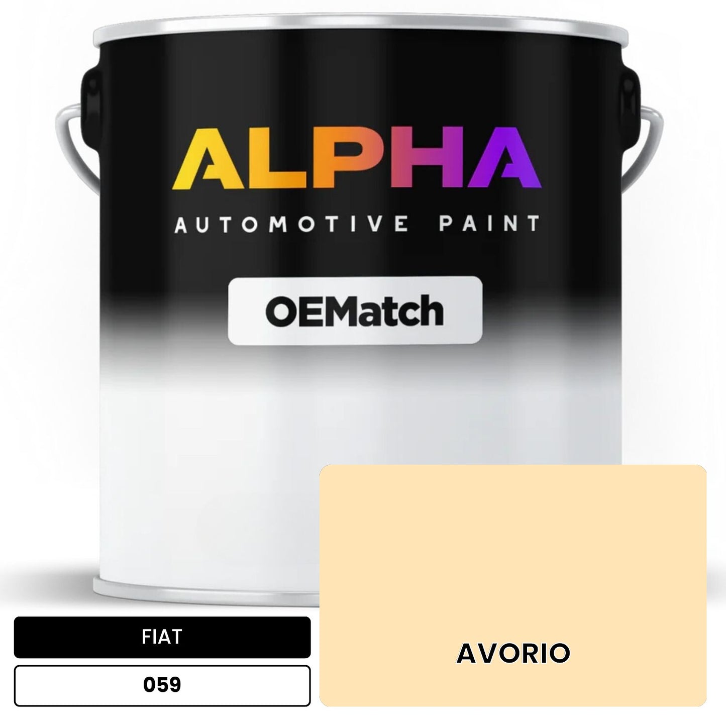 FIAT AVORIO 059 OEMatch Basecoat