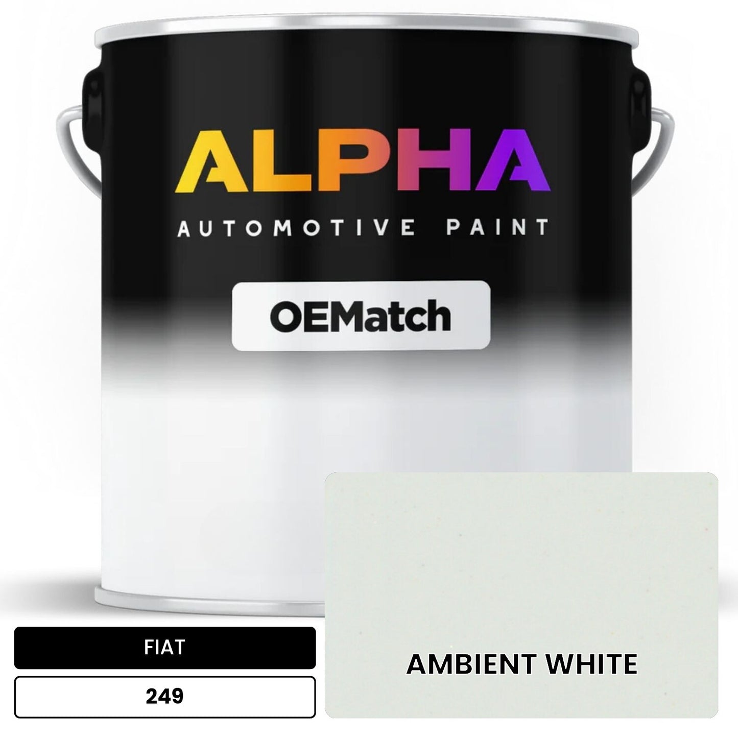 FIAT AMBIENT WHITE 249 OEMatch Basecoat