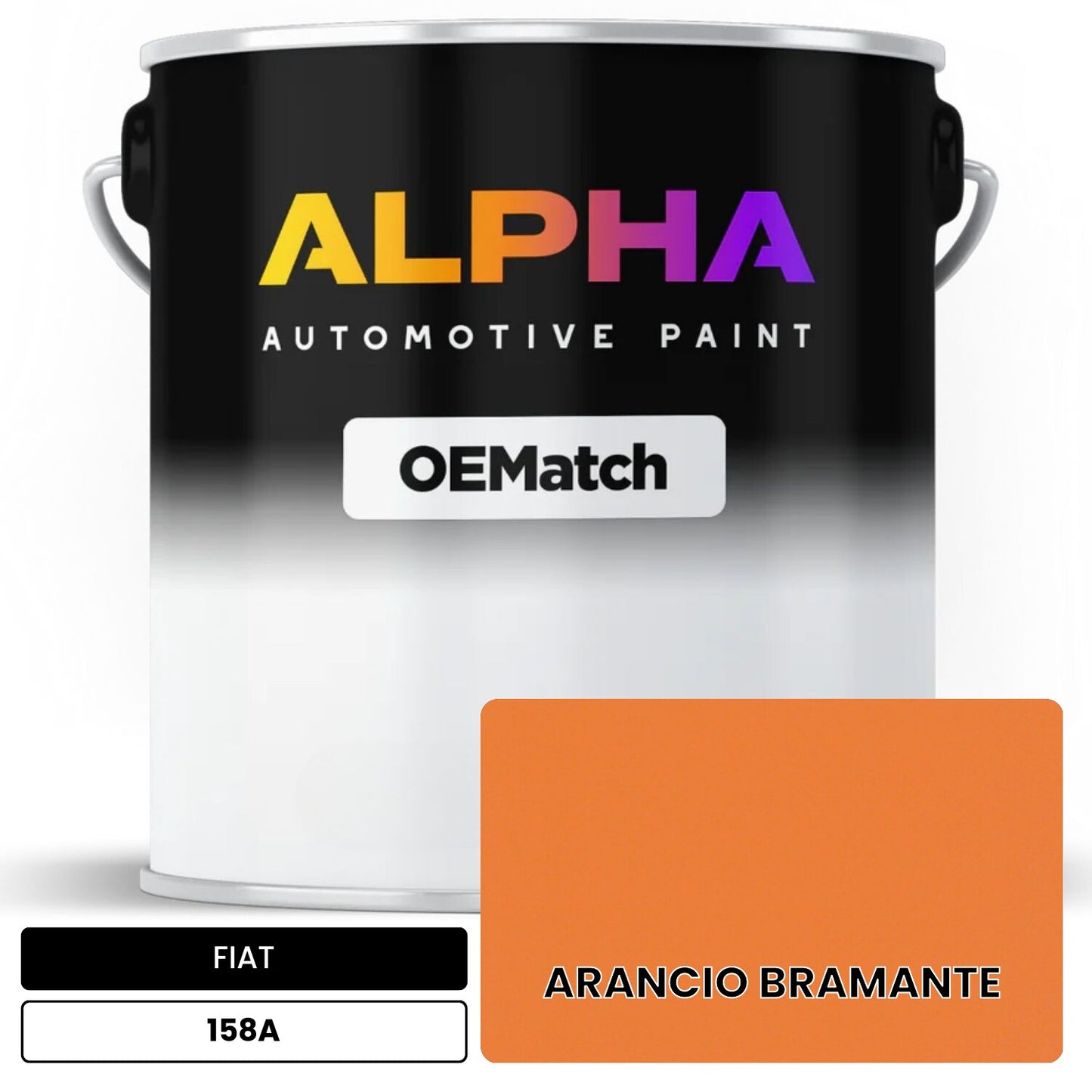 FIAT ARANCIO BRAMANTE 158A OEMatch Basecoat
