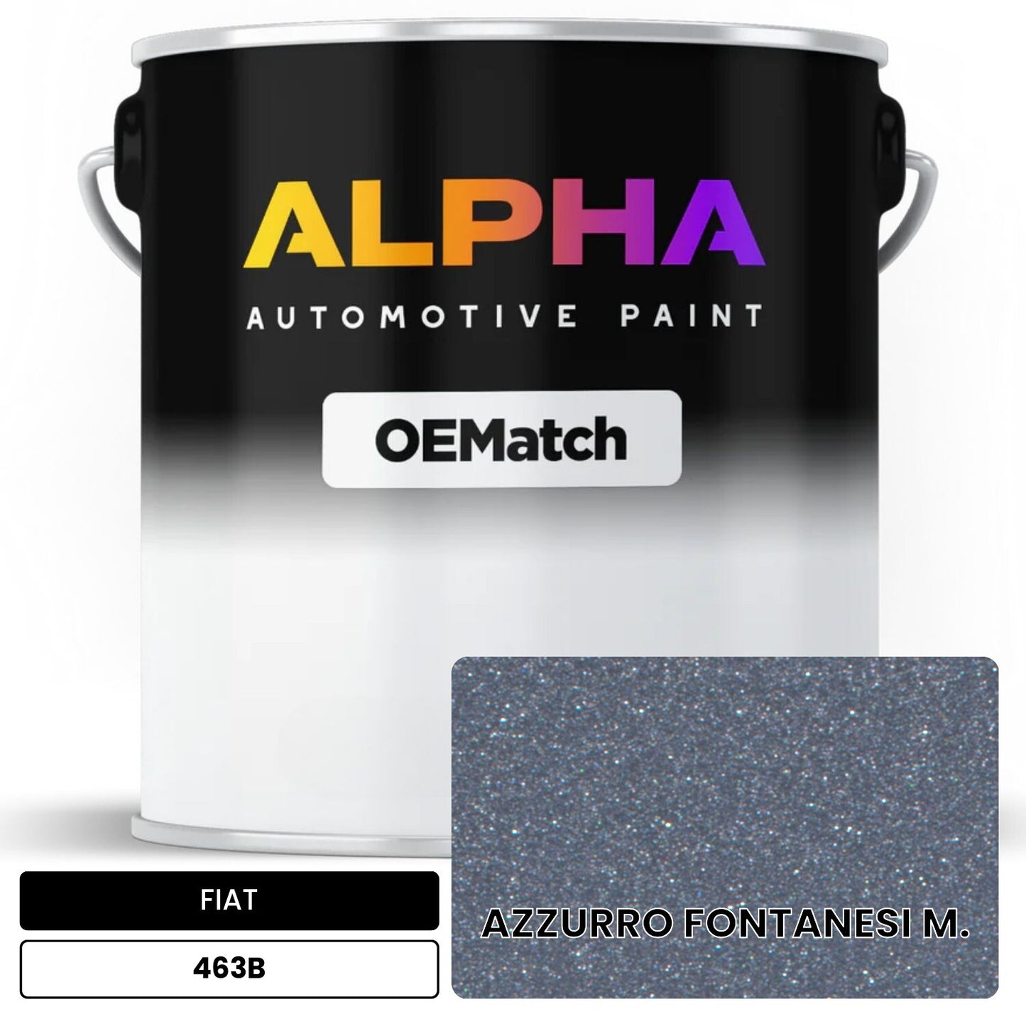 FIAT AZZURRO FONTANESI M. 463B OEMatch Basecoat