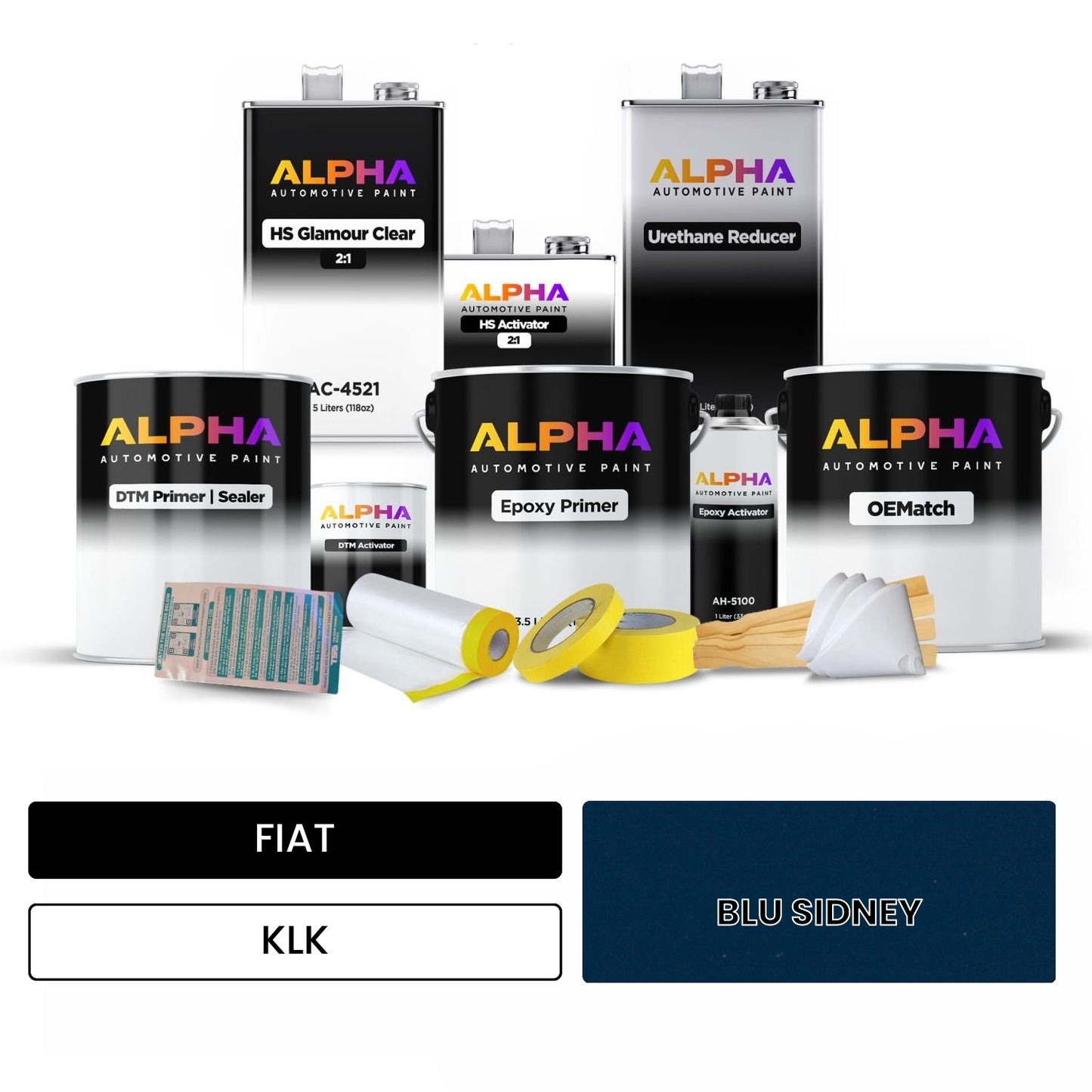 FIAT BLU SIDNEY KLK OEMatch Vehicle Paint Kit