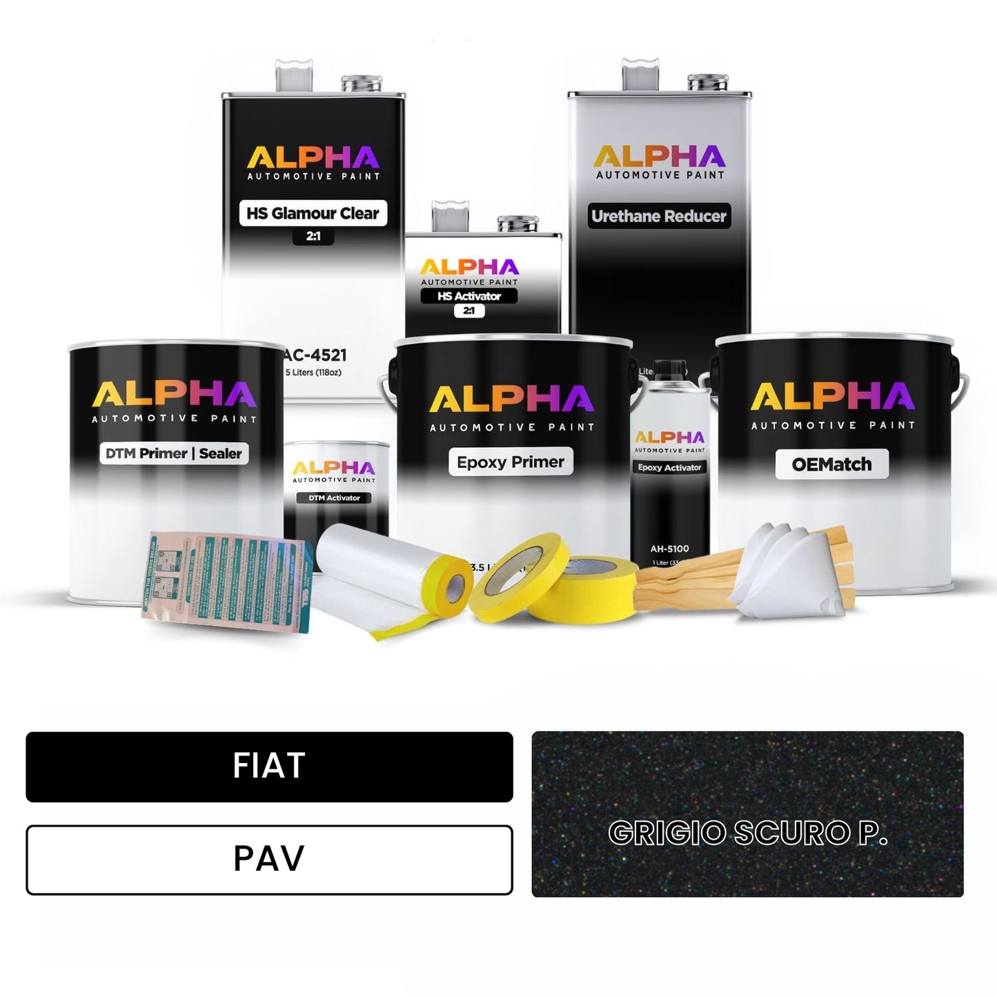 FIAT GRIGIO SCURO P. PAV OEMatch Vehicle Paint Kit