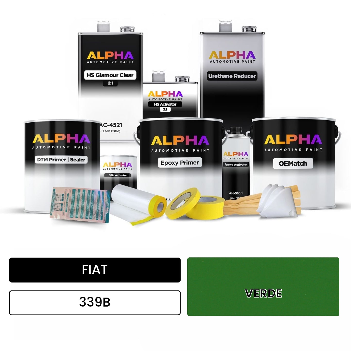 FIAT VERDE 339B OEMatch Vehicle Paint Kit