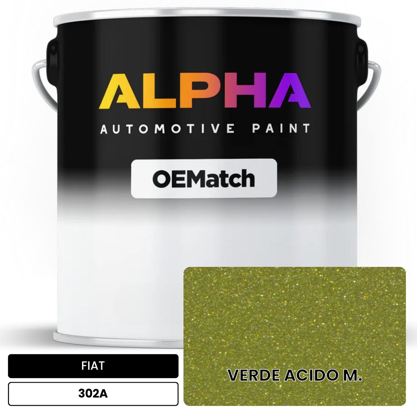 FIAT VERDE ACIDO M. 302A OEMatch Basecoat