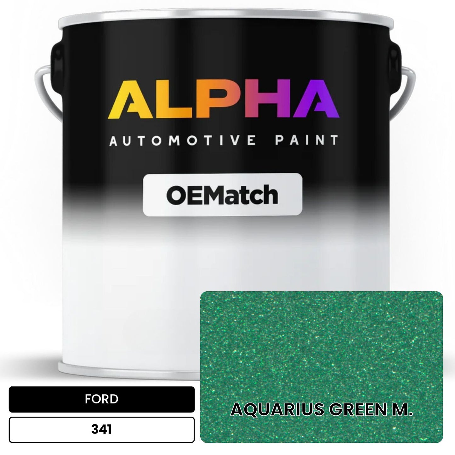 FORD AQUARIUS GREEN M. 341 OEMatch Basecoat