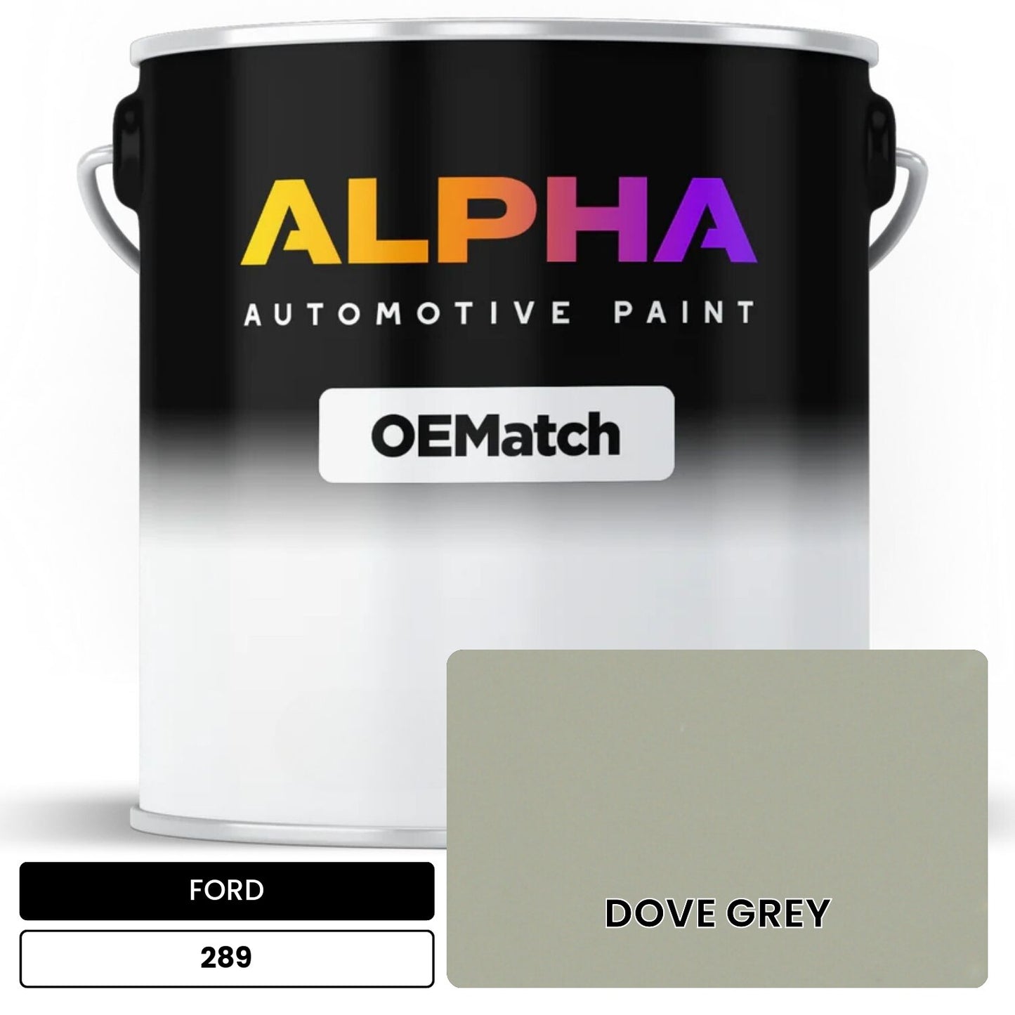 FORD DOVE GREY 289 OEMatch Basecoat
