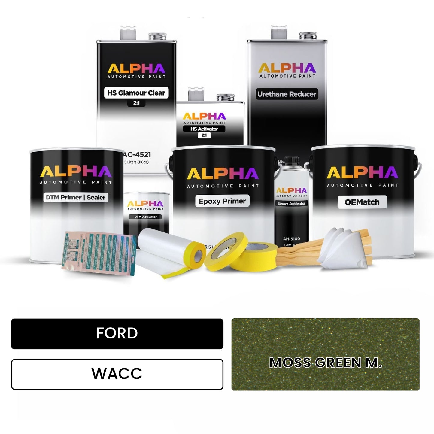 FORD MOSS GREEN M. WACC OEMatch Vehicle Paint Kit