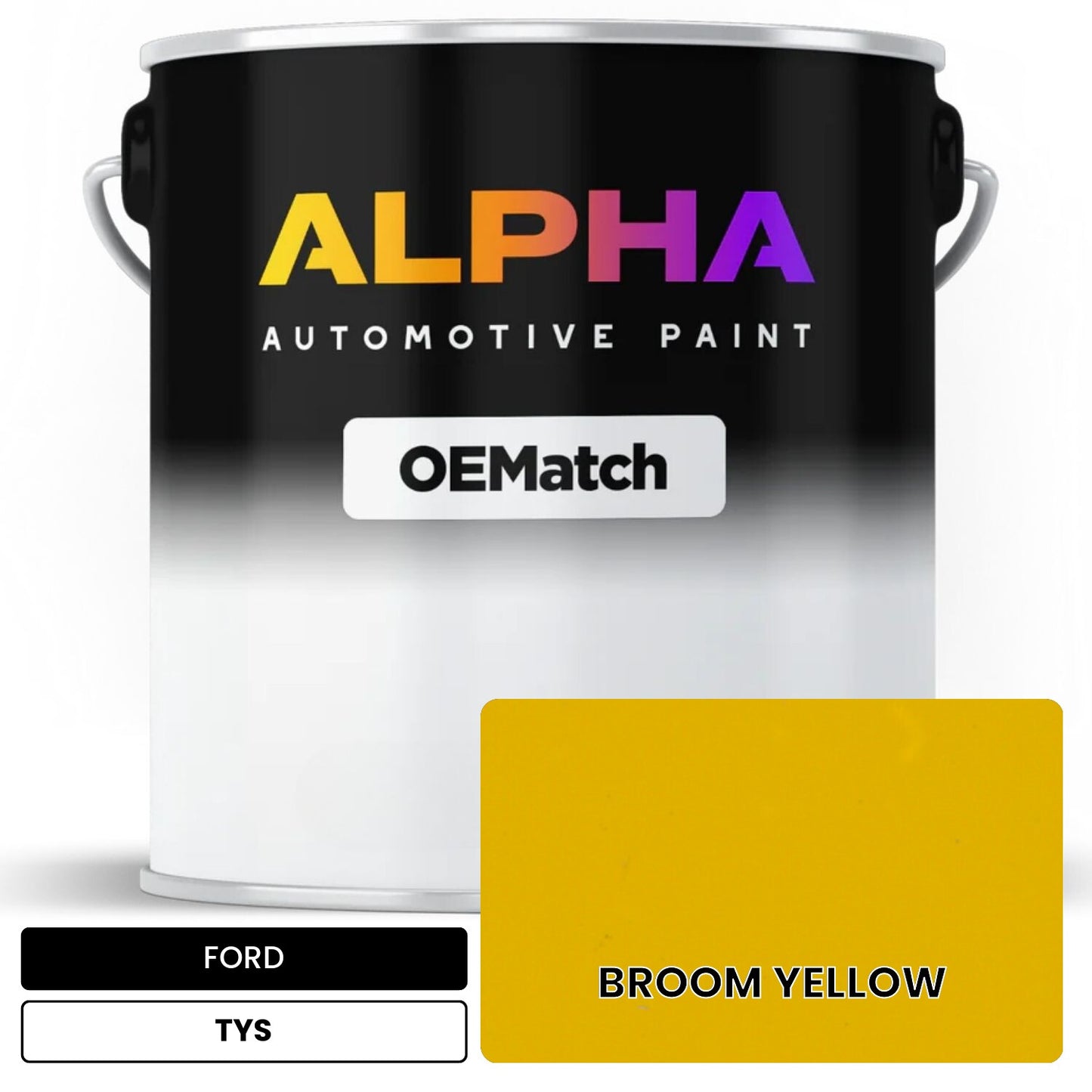 FORD BROOM YELLOW TYS OEMatch Basecoat
